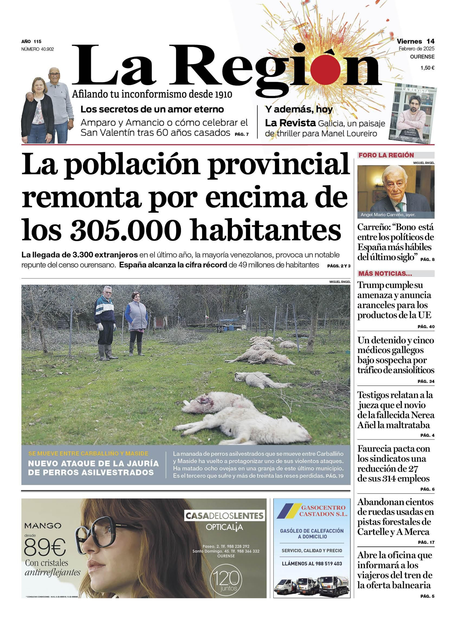 La portada de hoy.
