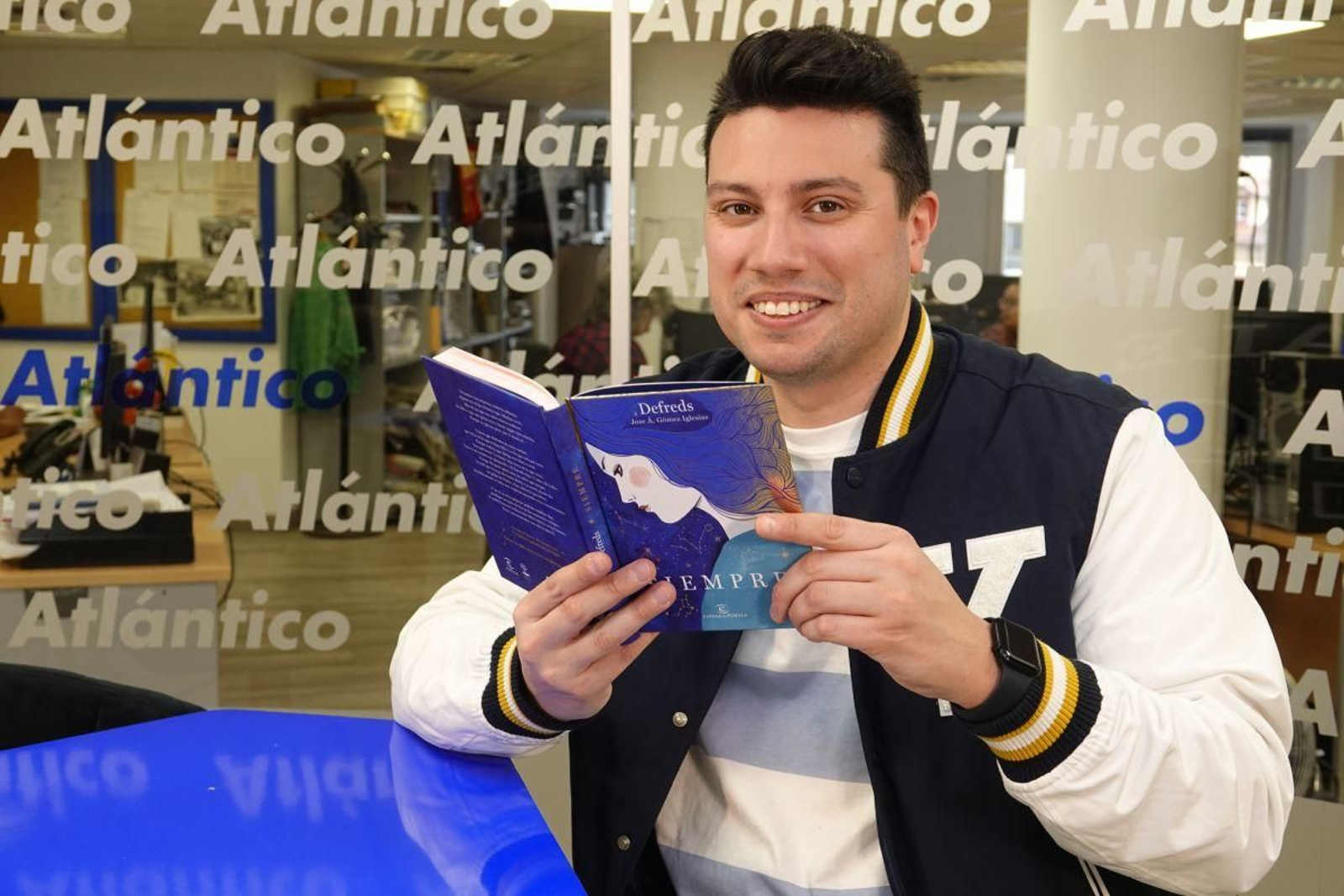 Defreds, durante su visita al set de Atlántico TV.