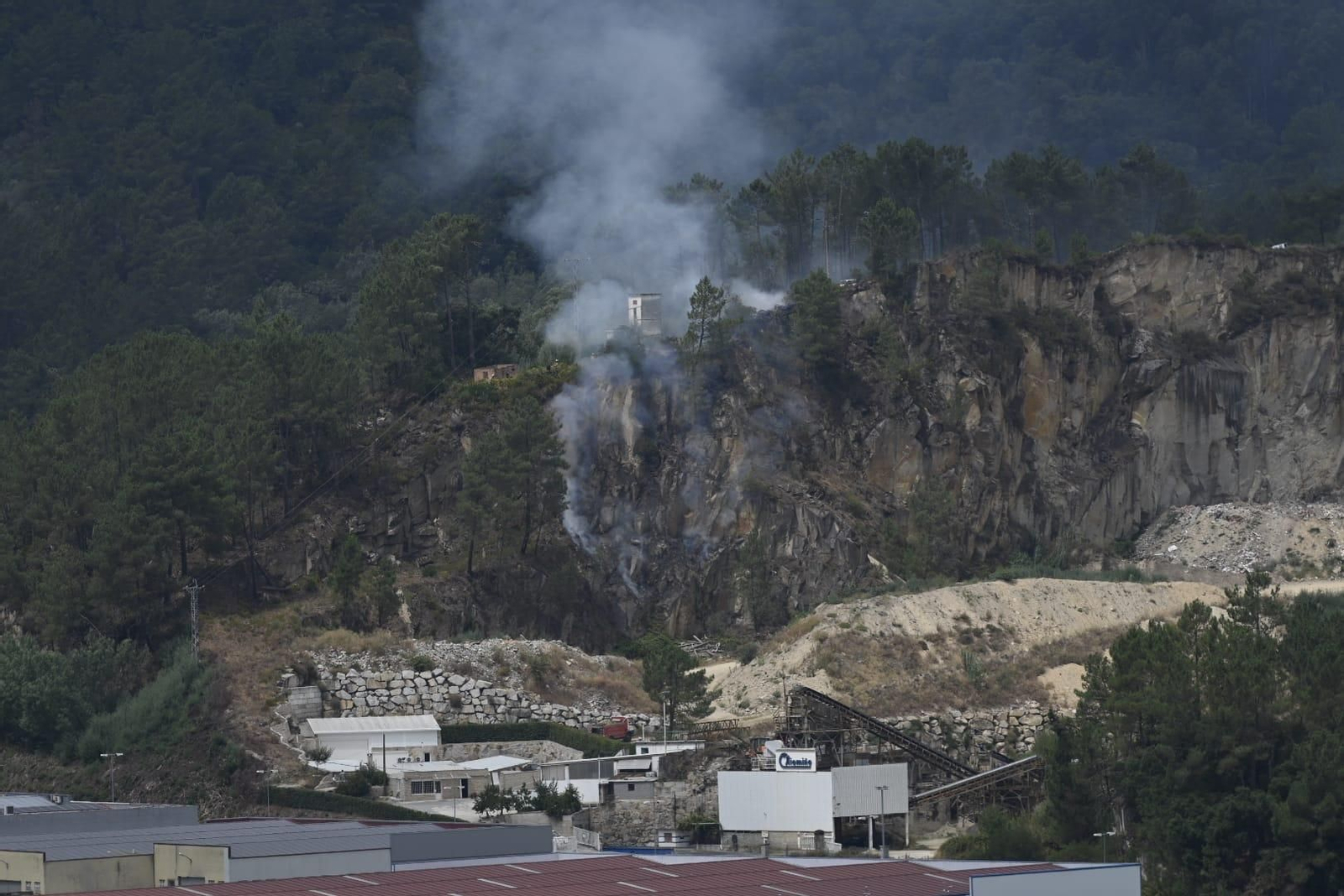El conato de incendio que se desató en una cantera de Untes