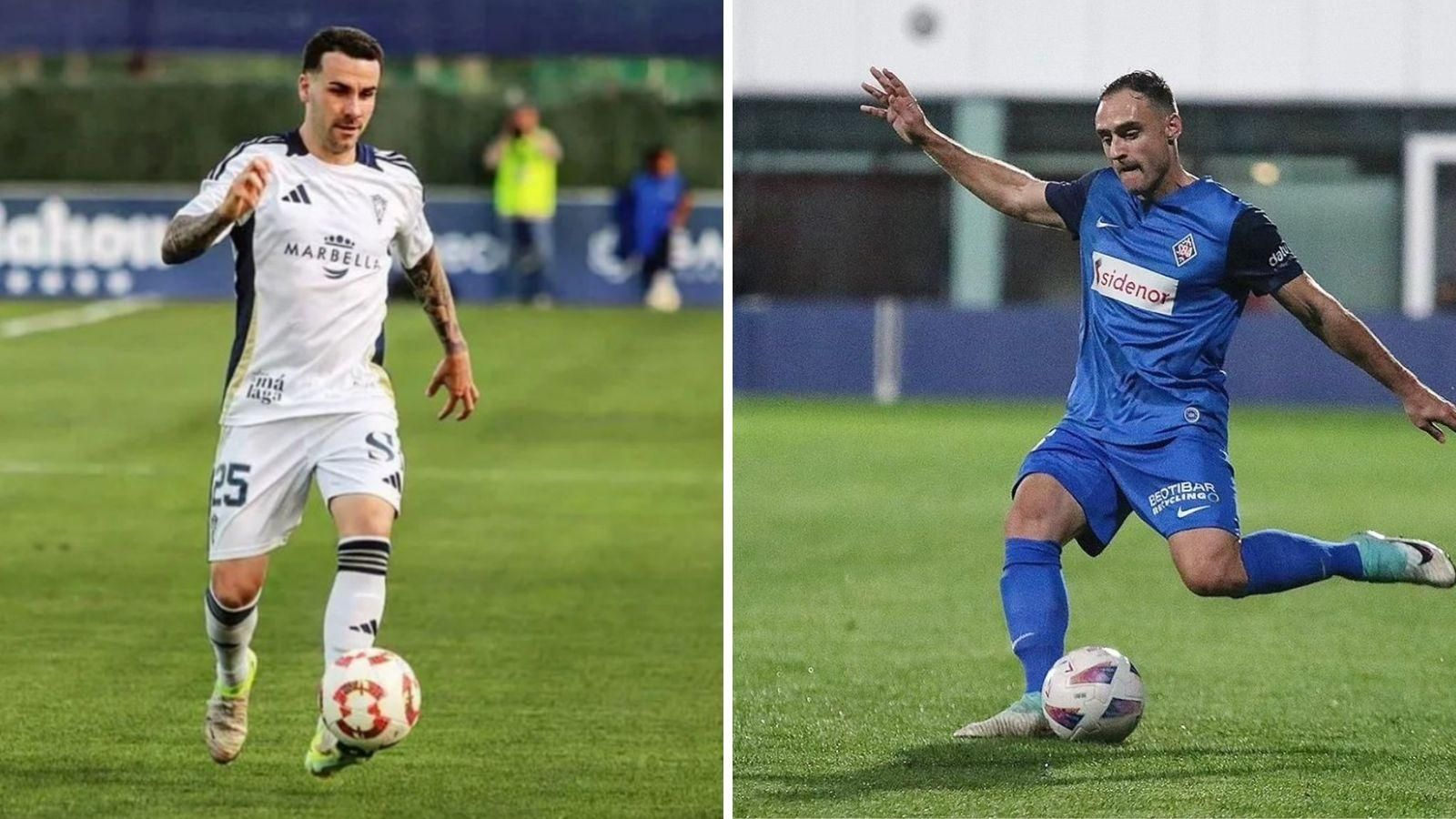 Álex López (izquierda) y Daniel Lasure (arriba) son las caras nuevas de un Arenteiro que dio cuatro bajas en el último día del mercado.