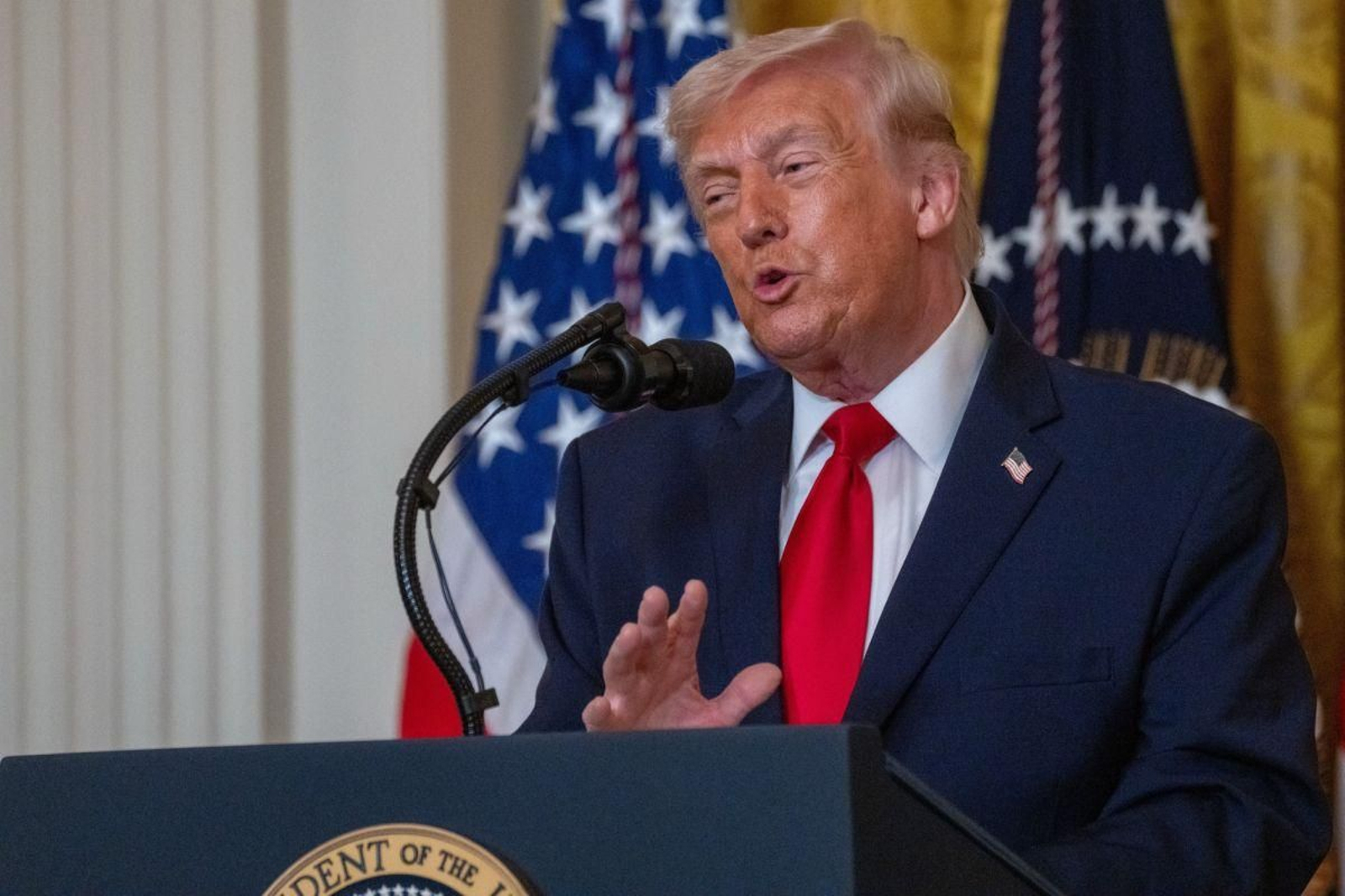 Donald Trump, presidente de Estados Unidos, en la Casa Blanca.