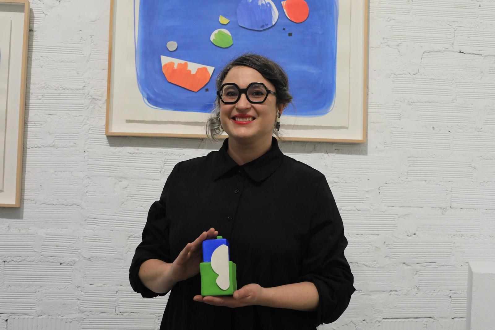 Alba Fernández en la galería-taller Dada Dodó del Casco Vello.