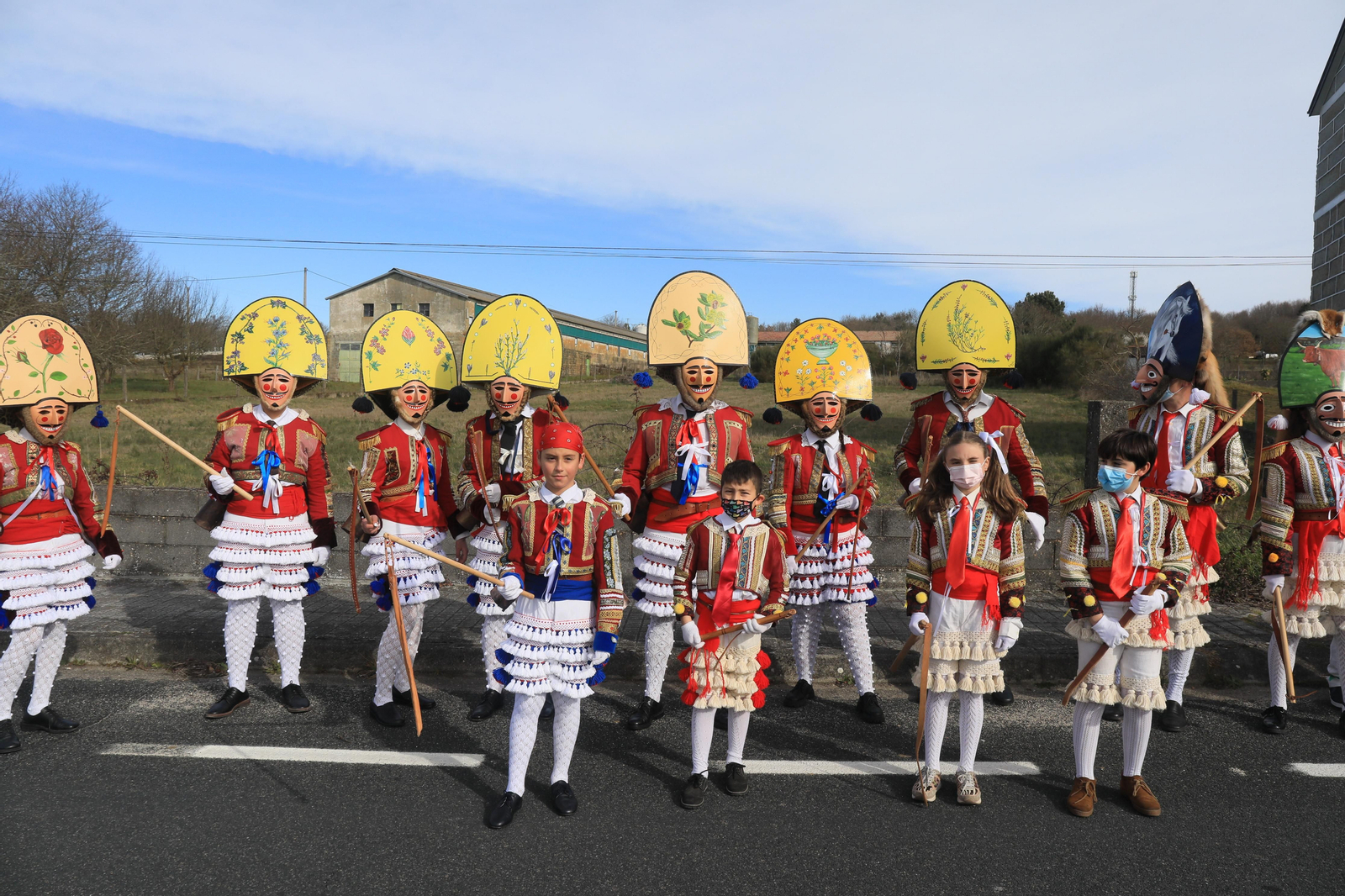 Desfile de entroido infantil en Cualedro. José Paz