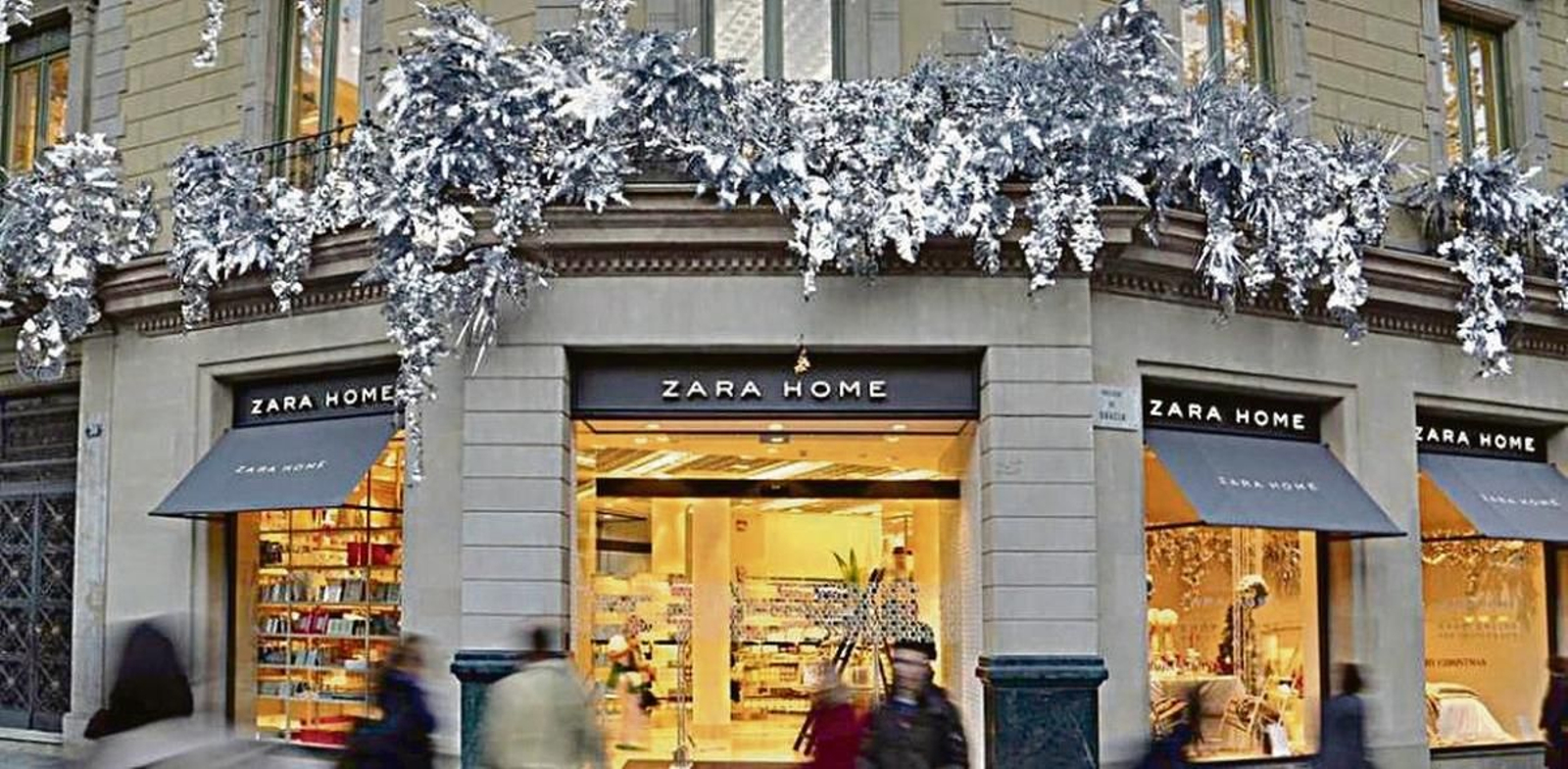 La fachada de la tienda de Zara Home situada en el Paseo de Gracia, en Barcelona.