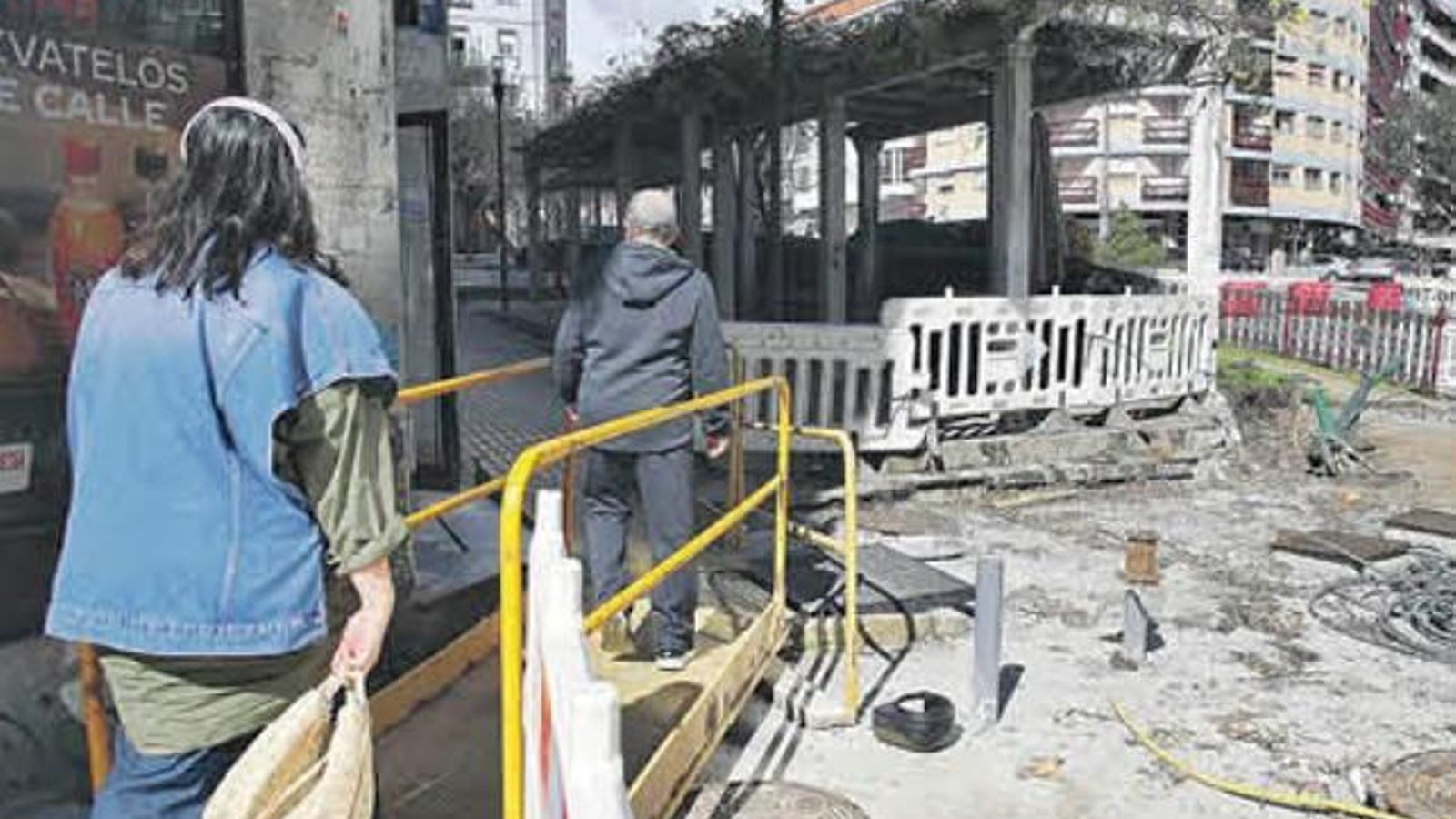 Rotonda de O Couto, en la Avenida de Portugal,, en Ourense.