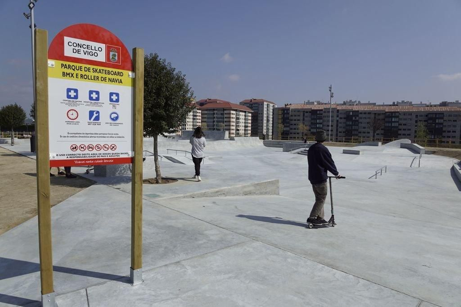 El parque de Skateboard deNavia, ya abierto.