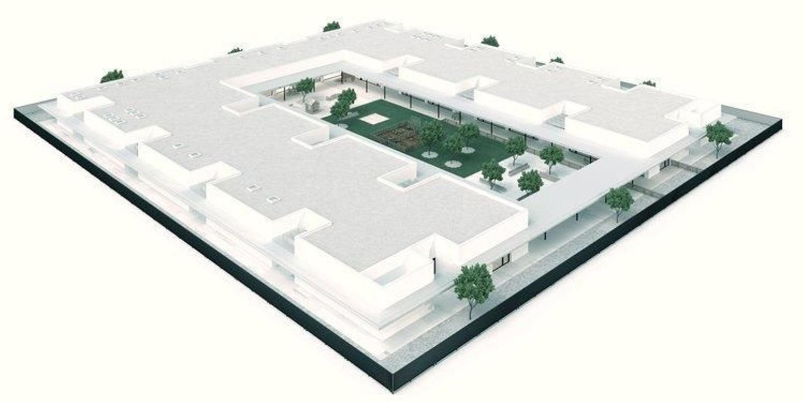 Recreación tridimensional del aspecto que presentará el edifi cio una vez construido.