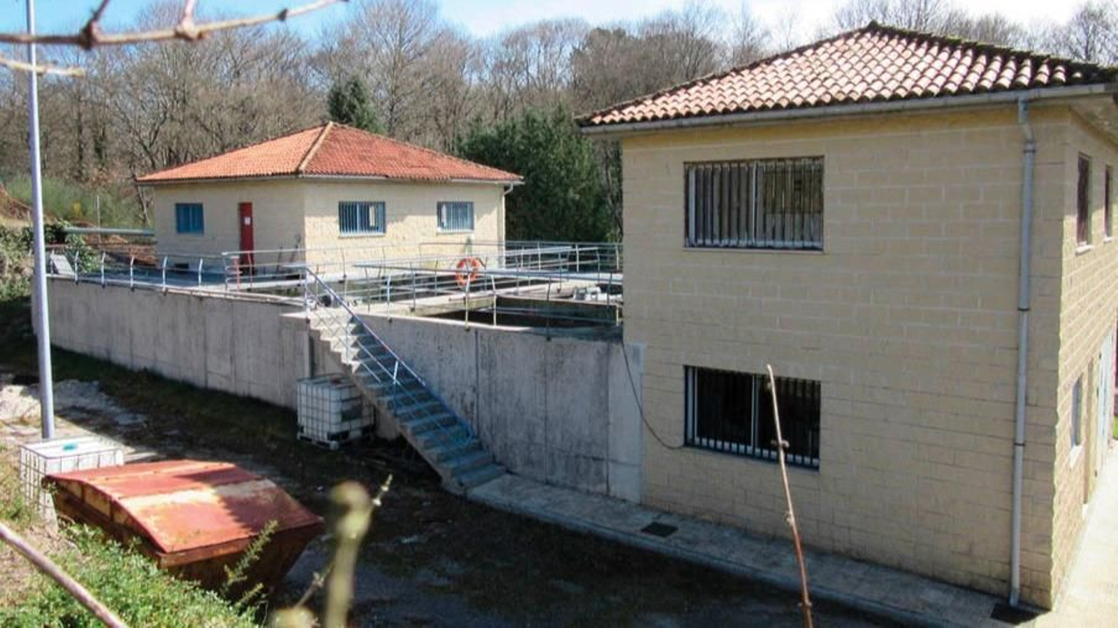 Las instalaciones de la EDAR de Maceda que se mejorarán con la próxima intervención.