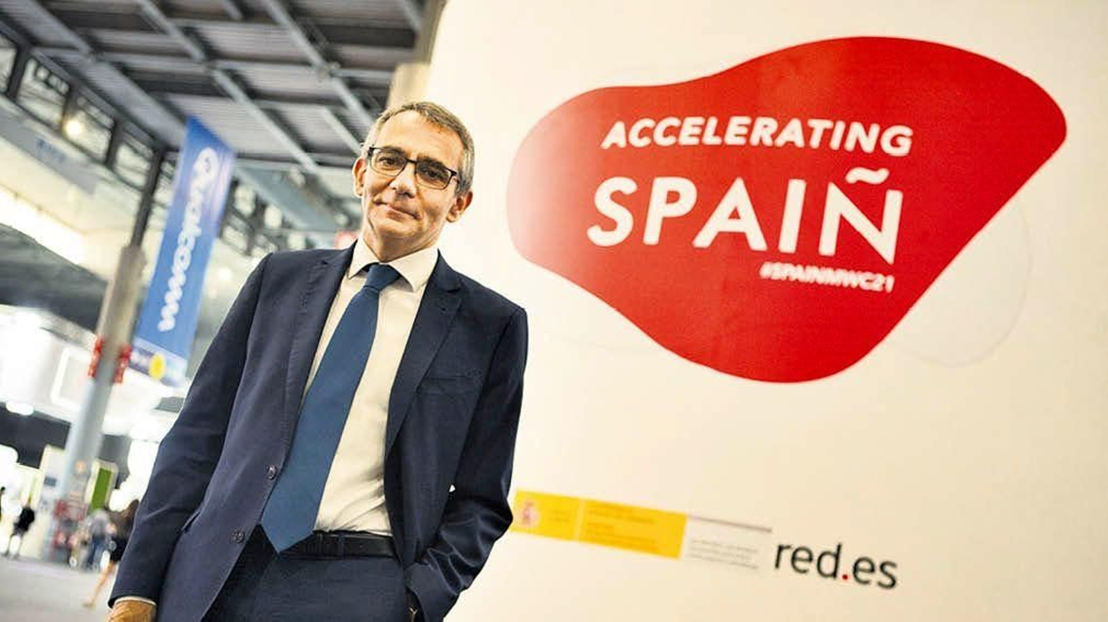 El nuevo director general de Red.es, Alberto Martínez Lacambra, en el Mobile.