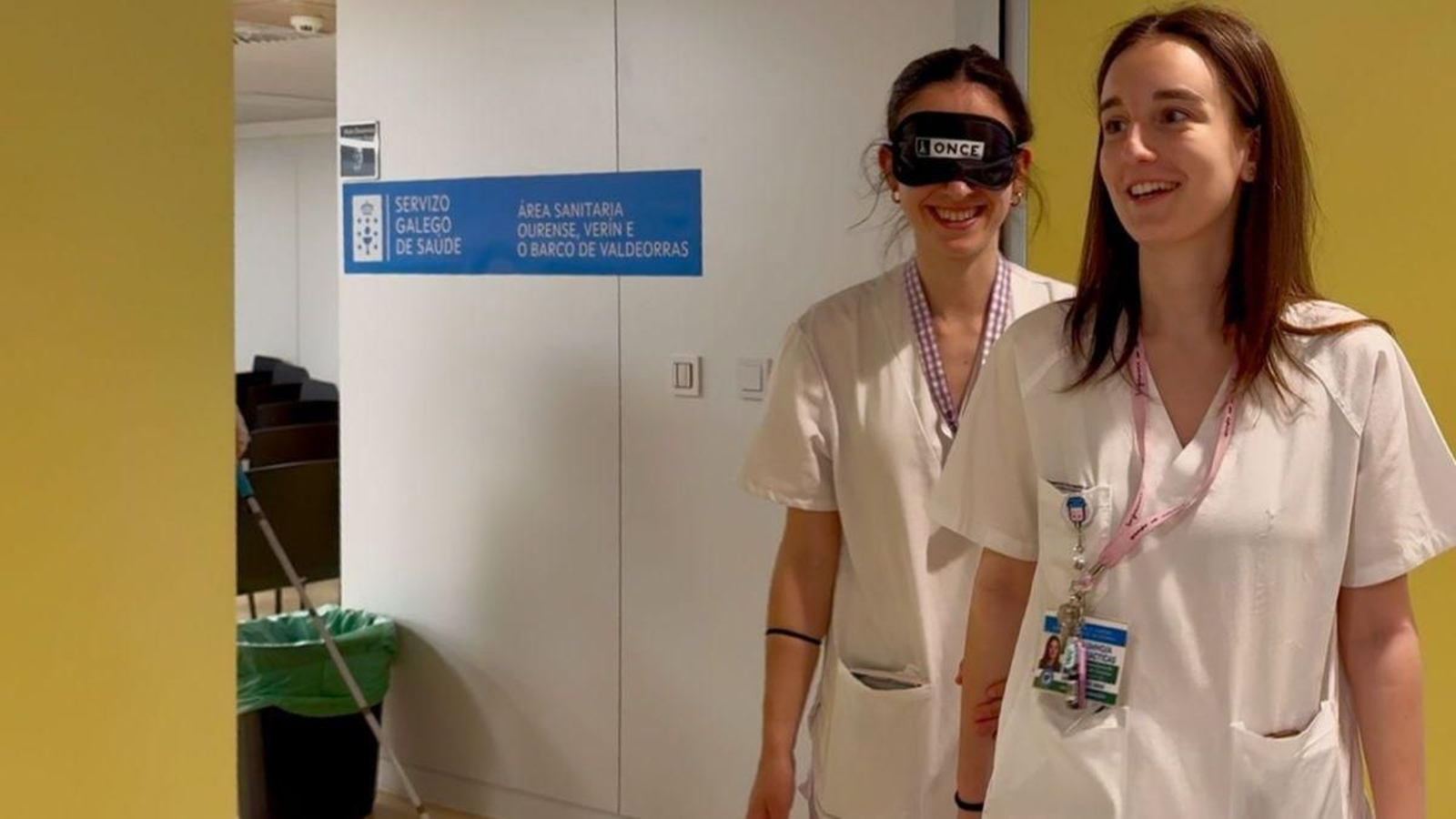 Estudiantes de Enfermería durante la sesión inmersiva.