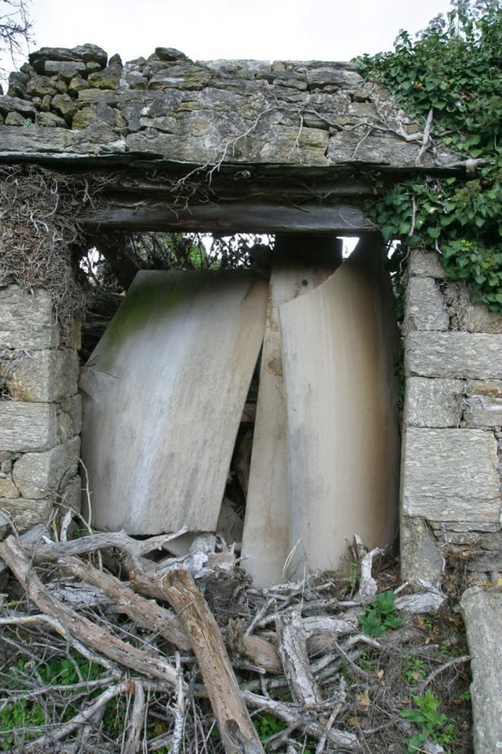 Deterioro del Monasterio de San Paio de Abeleda