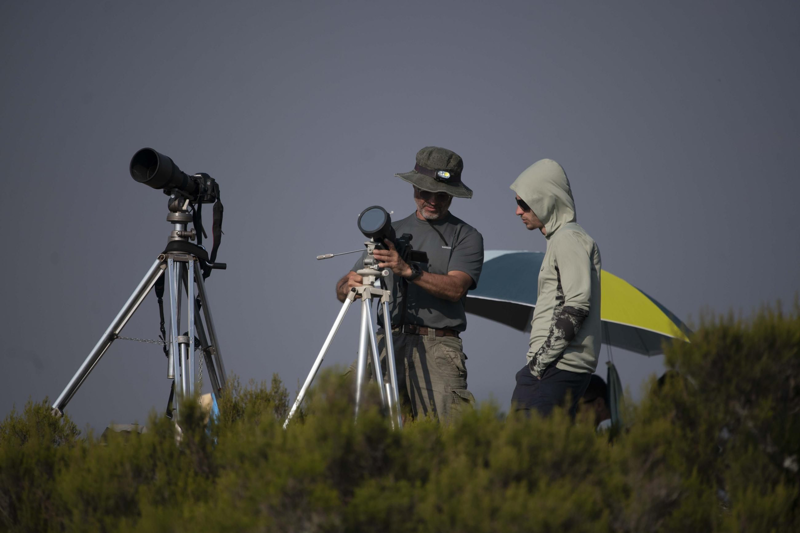 Galería | El observatorio de Trevinca, en A Veiga, vive una jornada histórica de eclipse