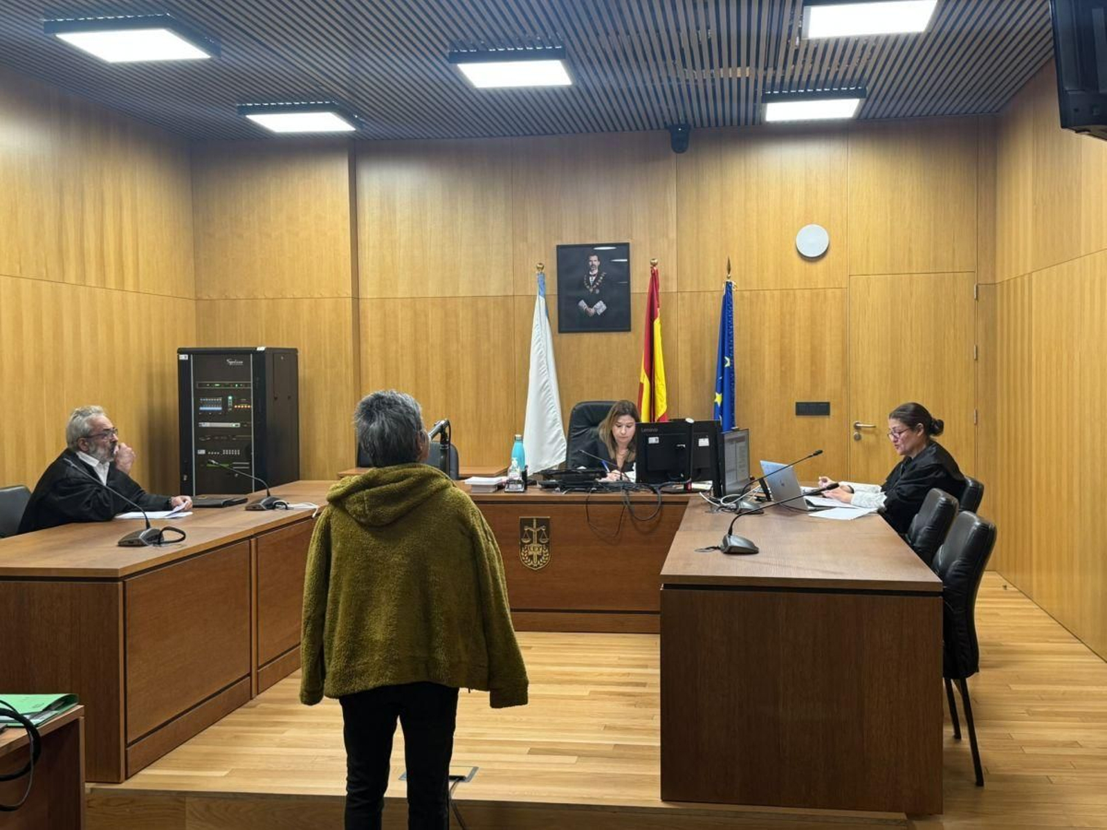Josefa P.F. declara ante la magistrada de la Plaza 2 de la Sección Penal, Susana Pazos.