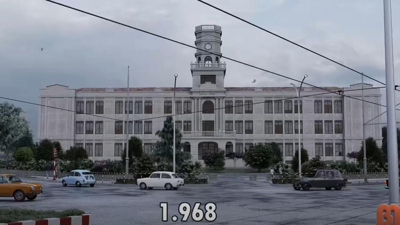 El edificio del Santa Irene, en 1968. // Imagen de Benito Montenegro