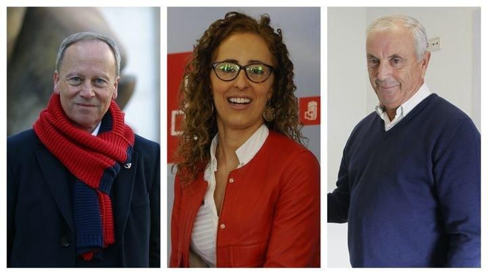 Rafael Rodríguez, Noela Blanco y Pachi Vázquez.