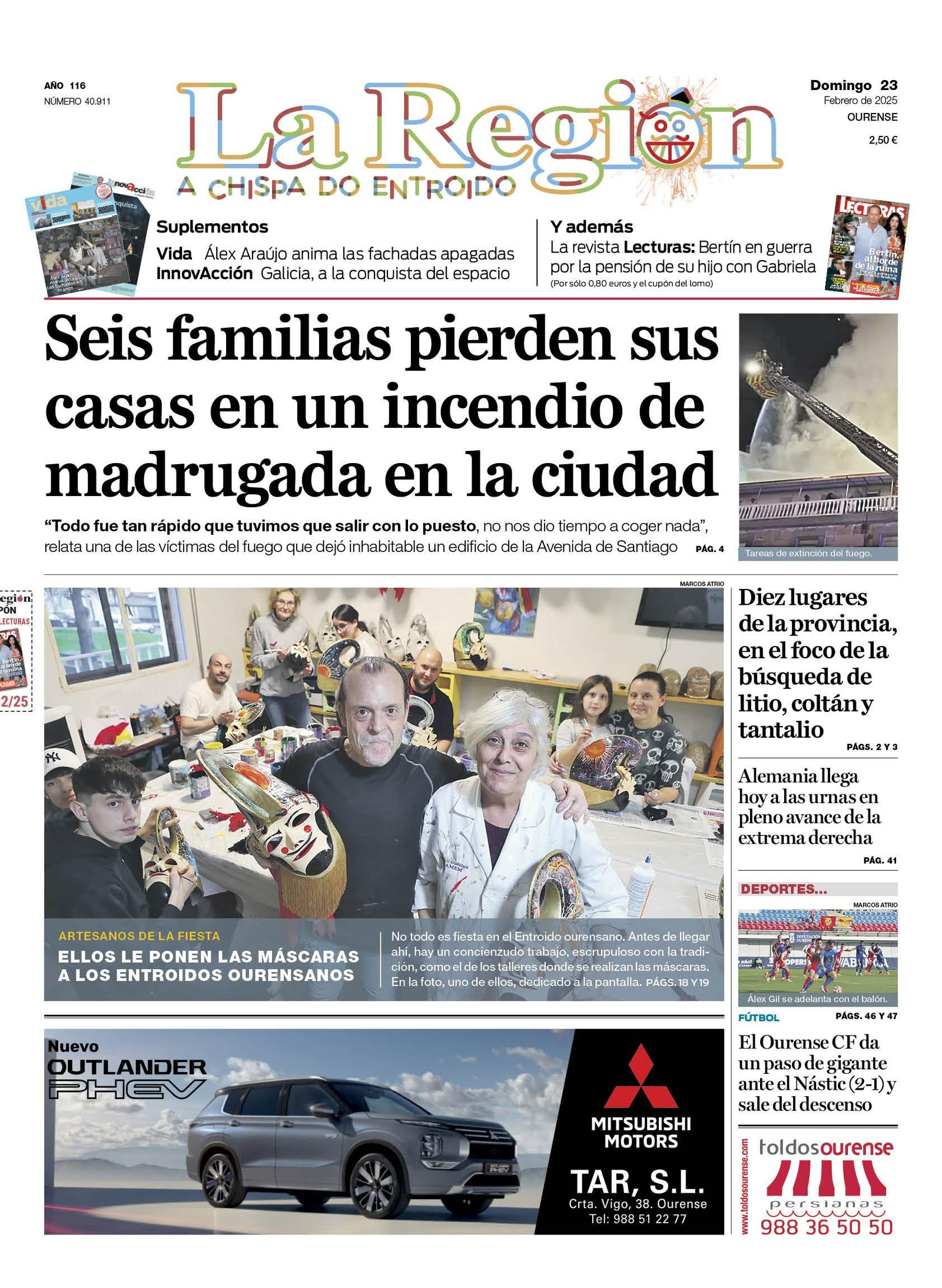 La portada de hoy.
