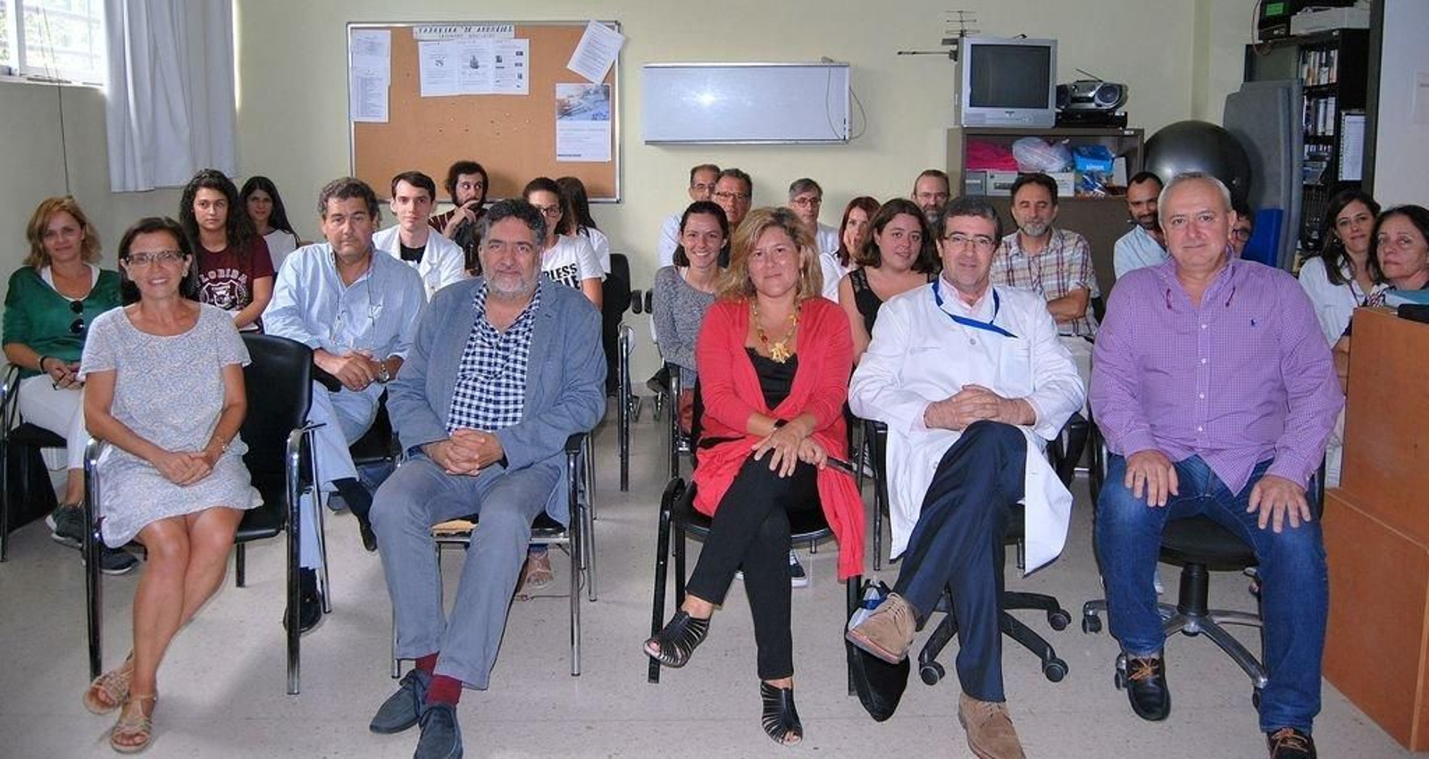 La sesión informativa se celebró ayer por la mañana en el centro de salud de Sárdoma.