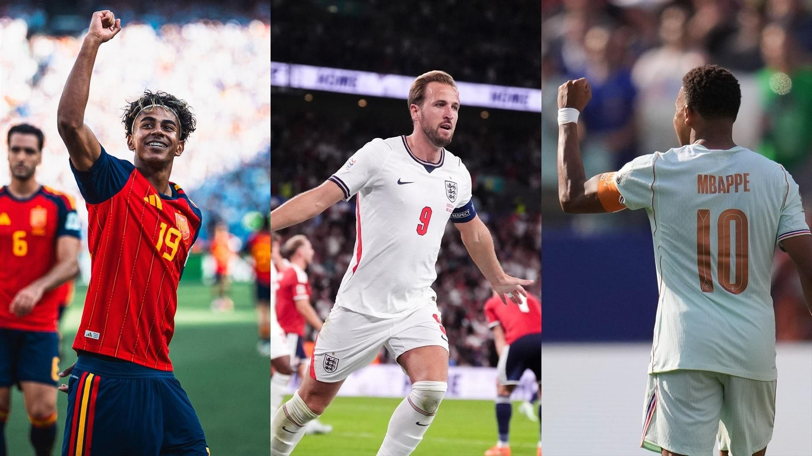 Lamine Yamal, Harry Kane y Kylian Mbappé; favoritos a llevarse el Balón de Oro.