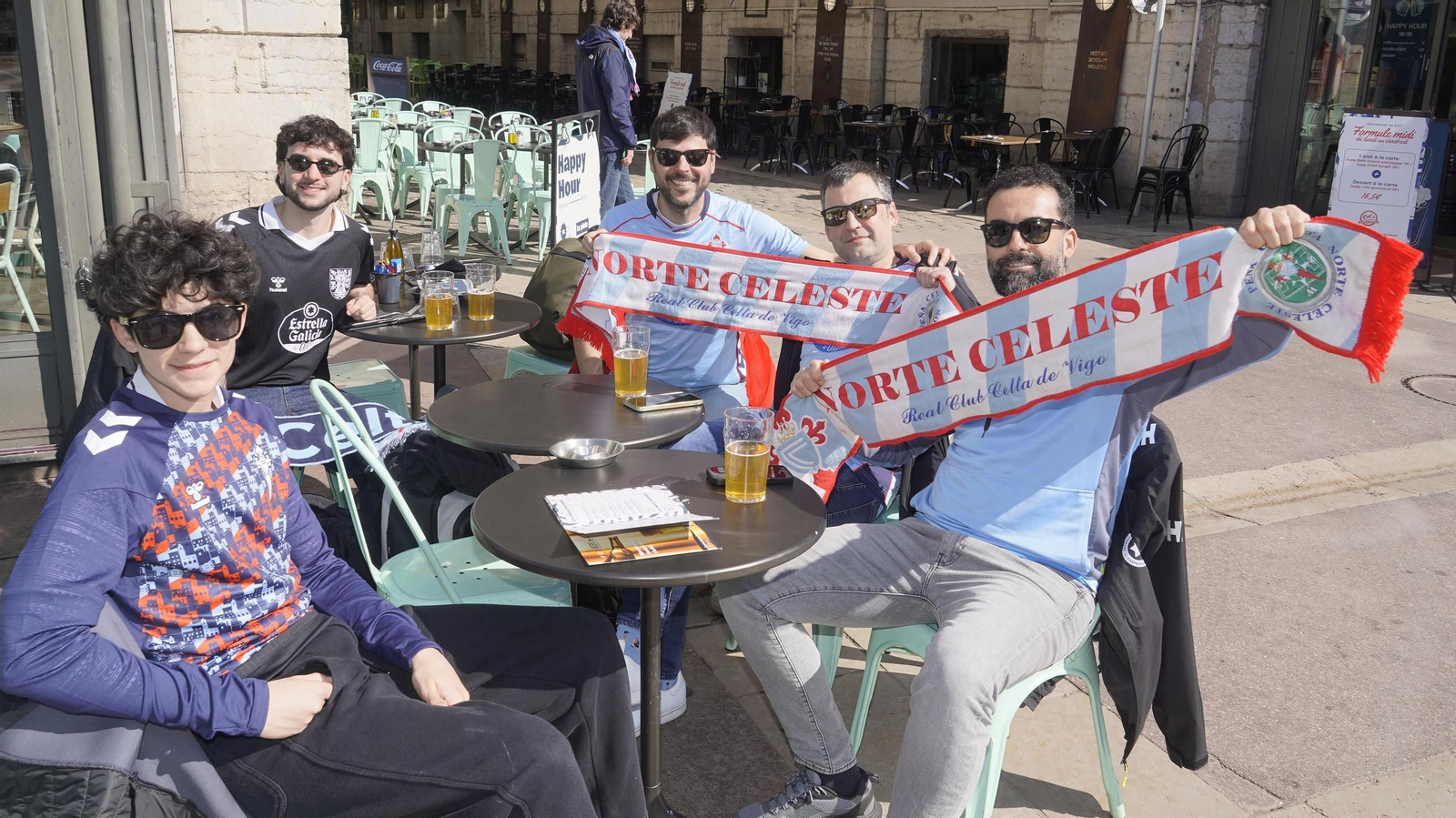 Galería | El mayor desplazamiento de aficionados con 3.000 celtistas en Lyon