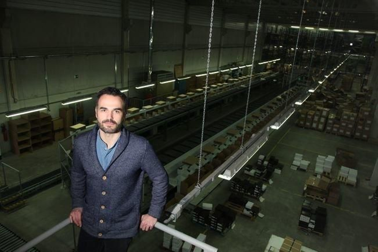 Vicente Bañobre, en las instalaciones de Adolfo Domínguez.