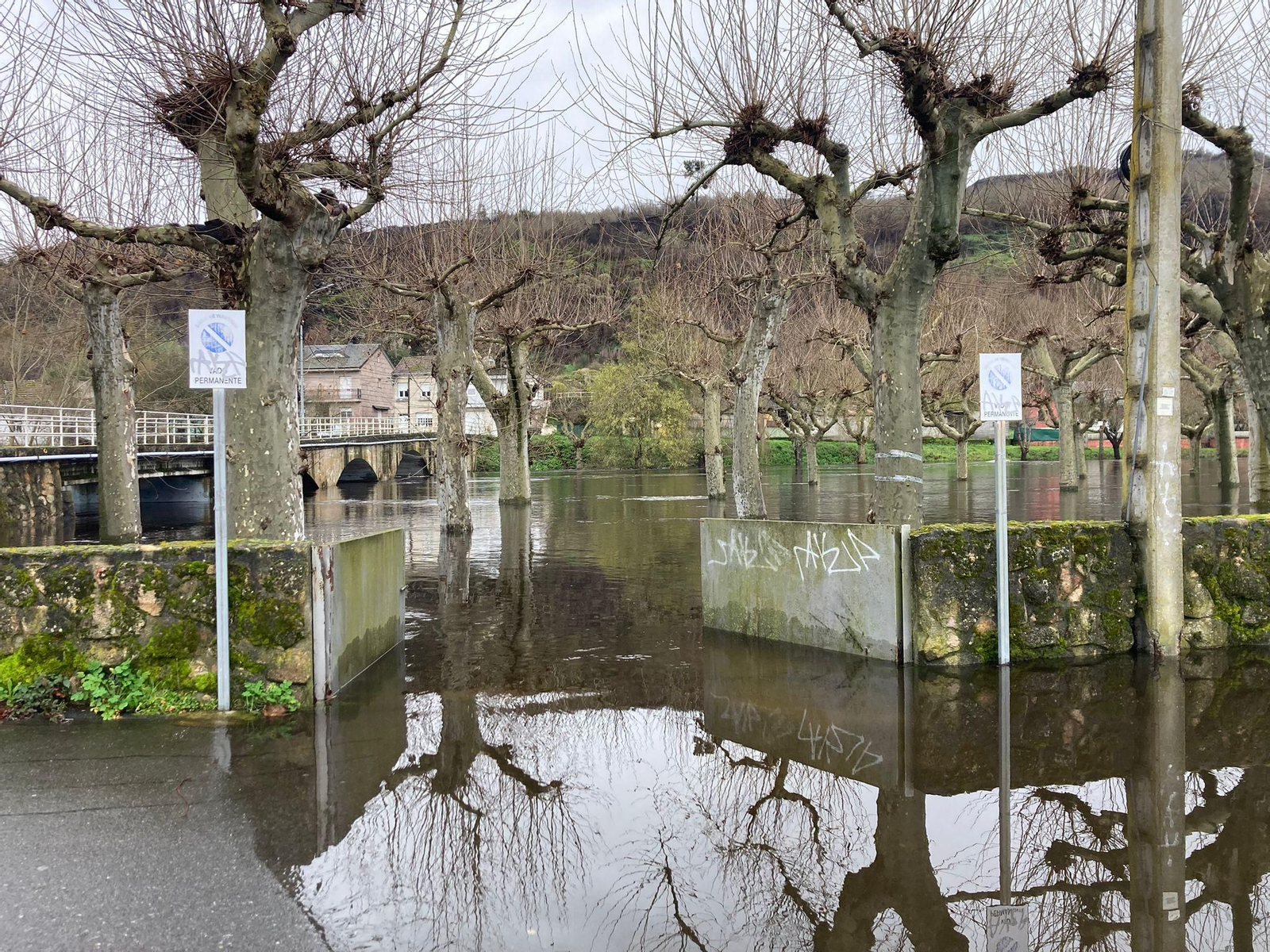 Galería | Las lluvias causan desbordamientos en los ríos de la provincia de Ourense