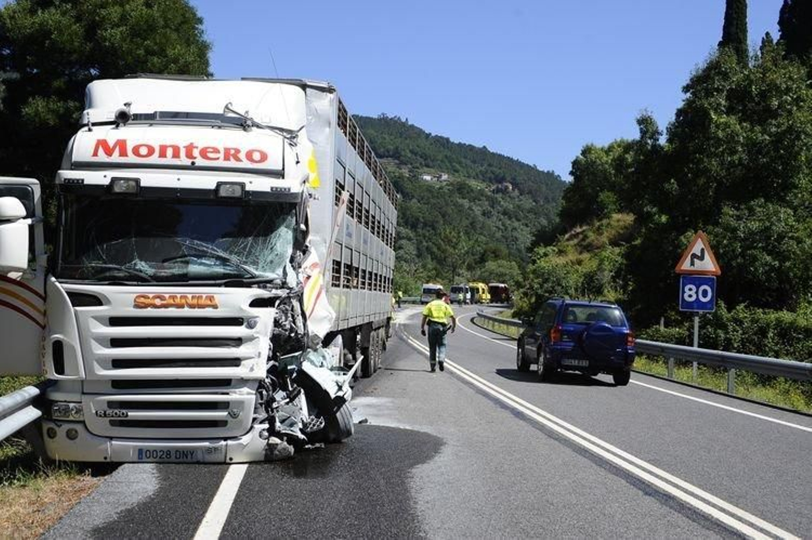 Accidente en Nogueira de Ramuín