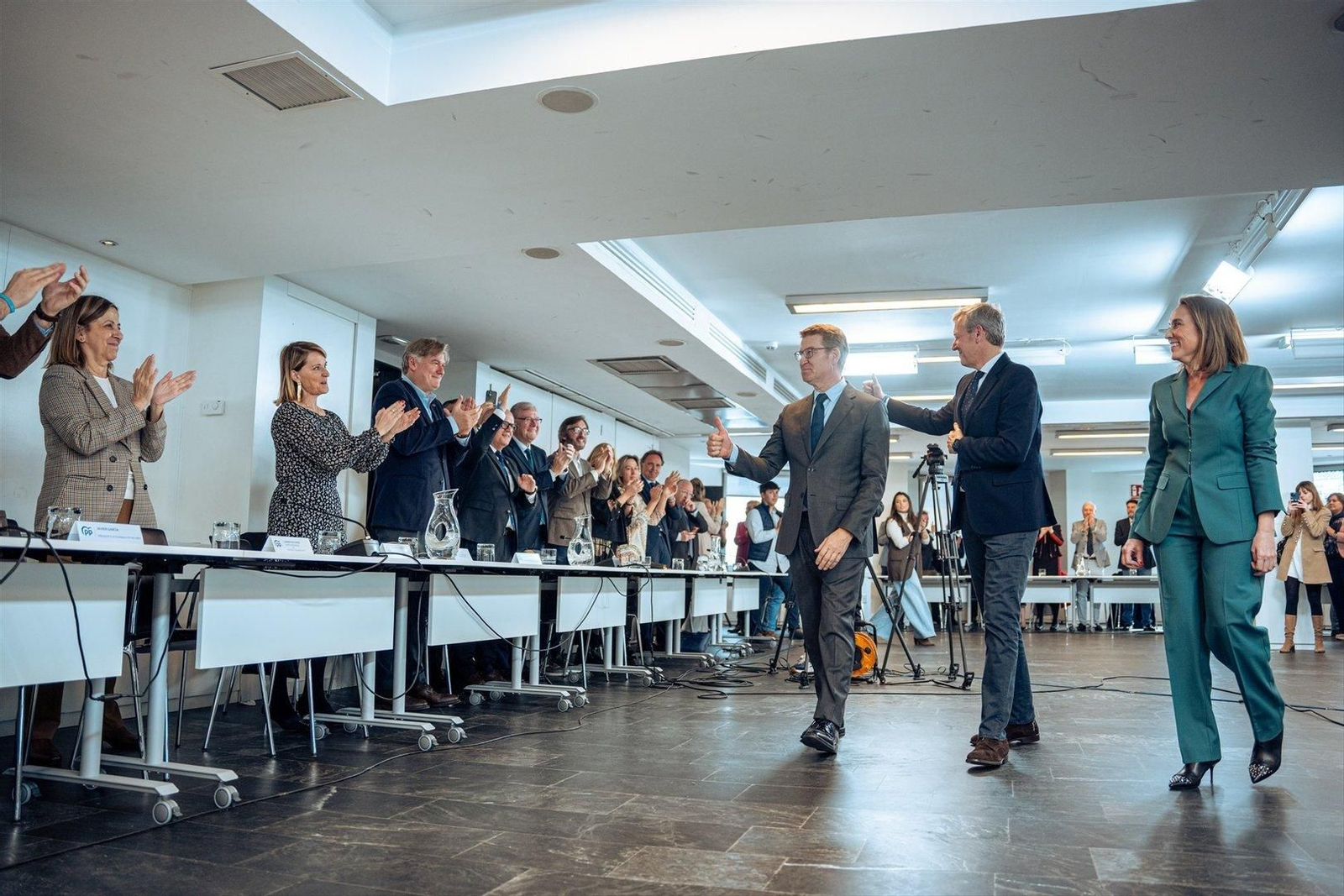 Alberto Núñez Feijóo y Alfonso Rueda.