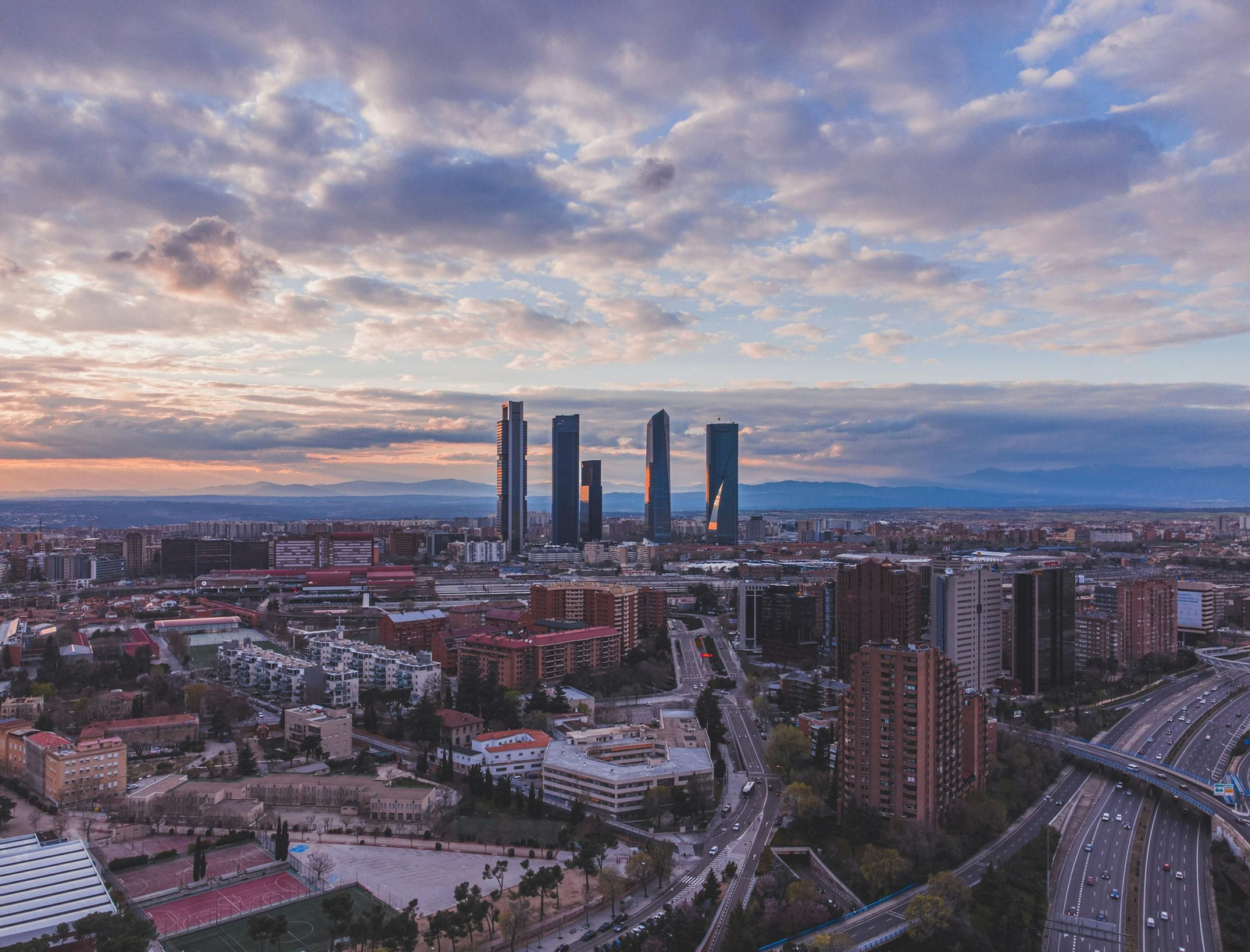 Skyline de Madrid.