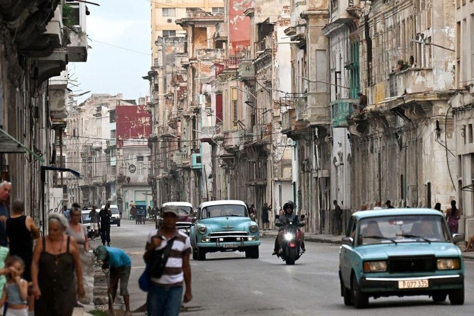 Imagen de una calle en el centro de La Habana.