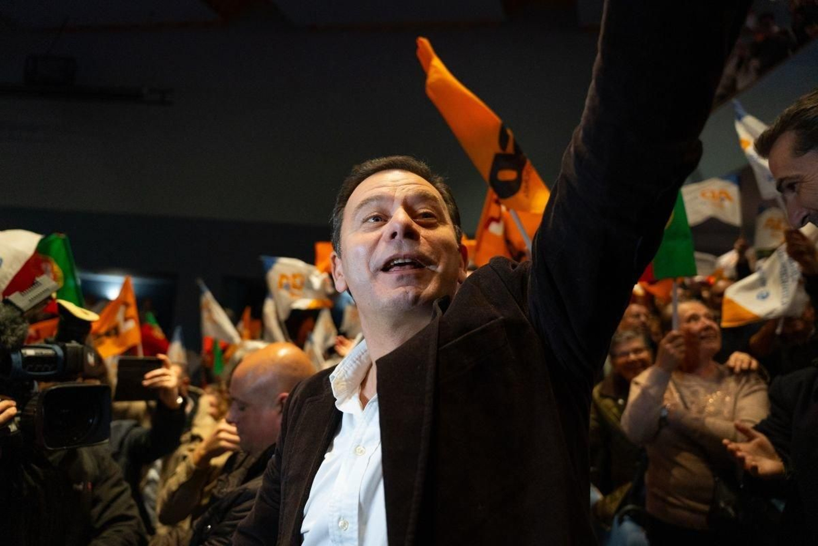 Luís Montenegro, candidato de la Alianza Democrática que ganó las elecciones a la Asamblea Nacional ayer en Portugal.