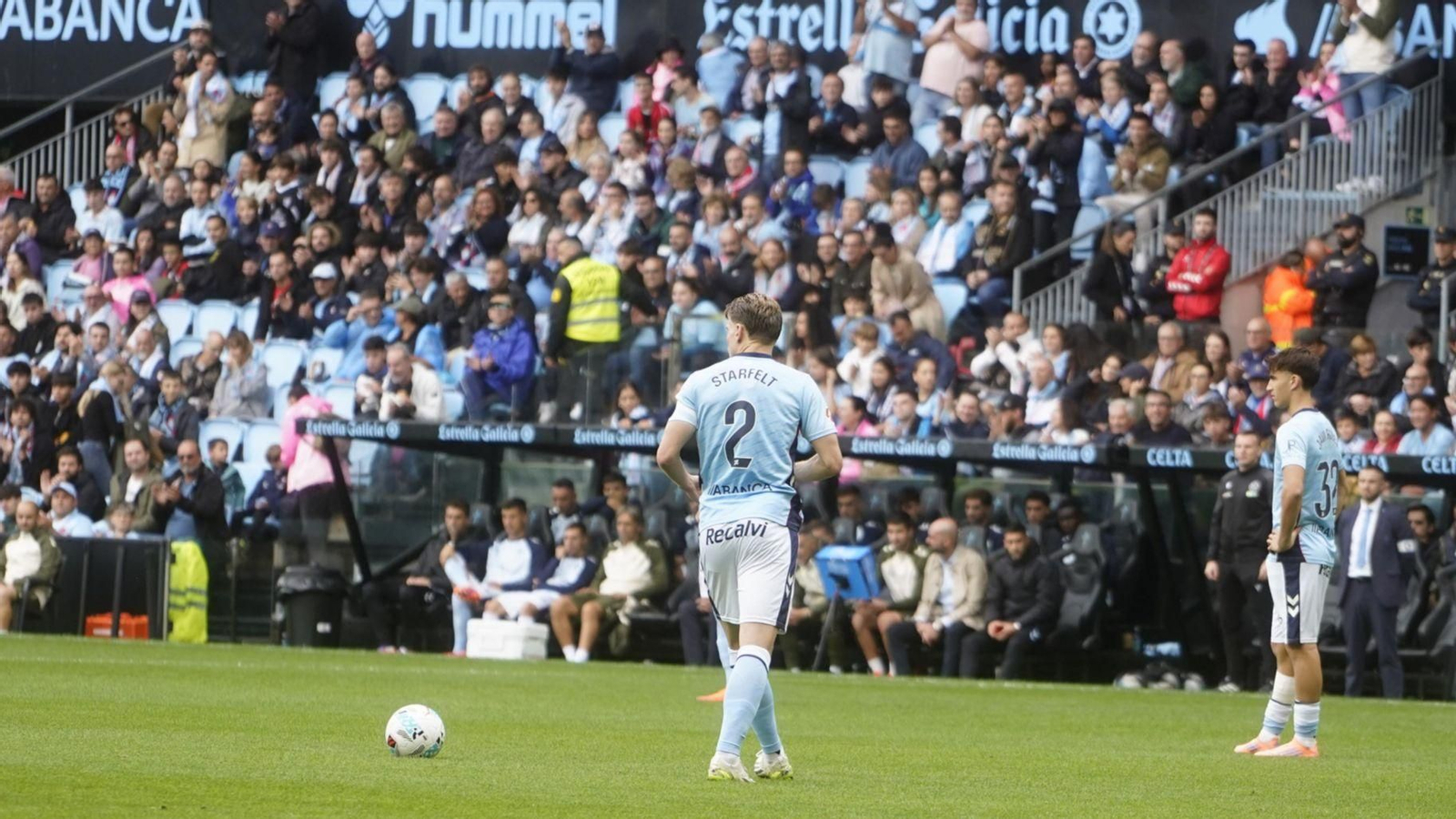 El Celta es el equipo que lidera la estadístia de tiempo efectivo de juego en sus partidos.