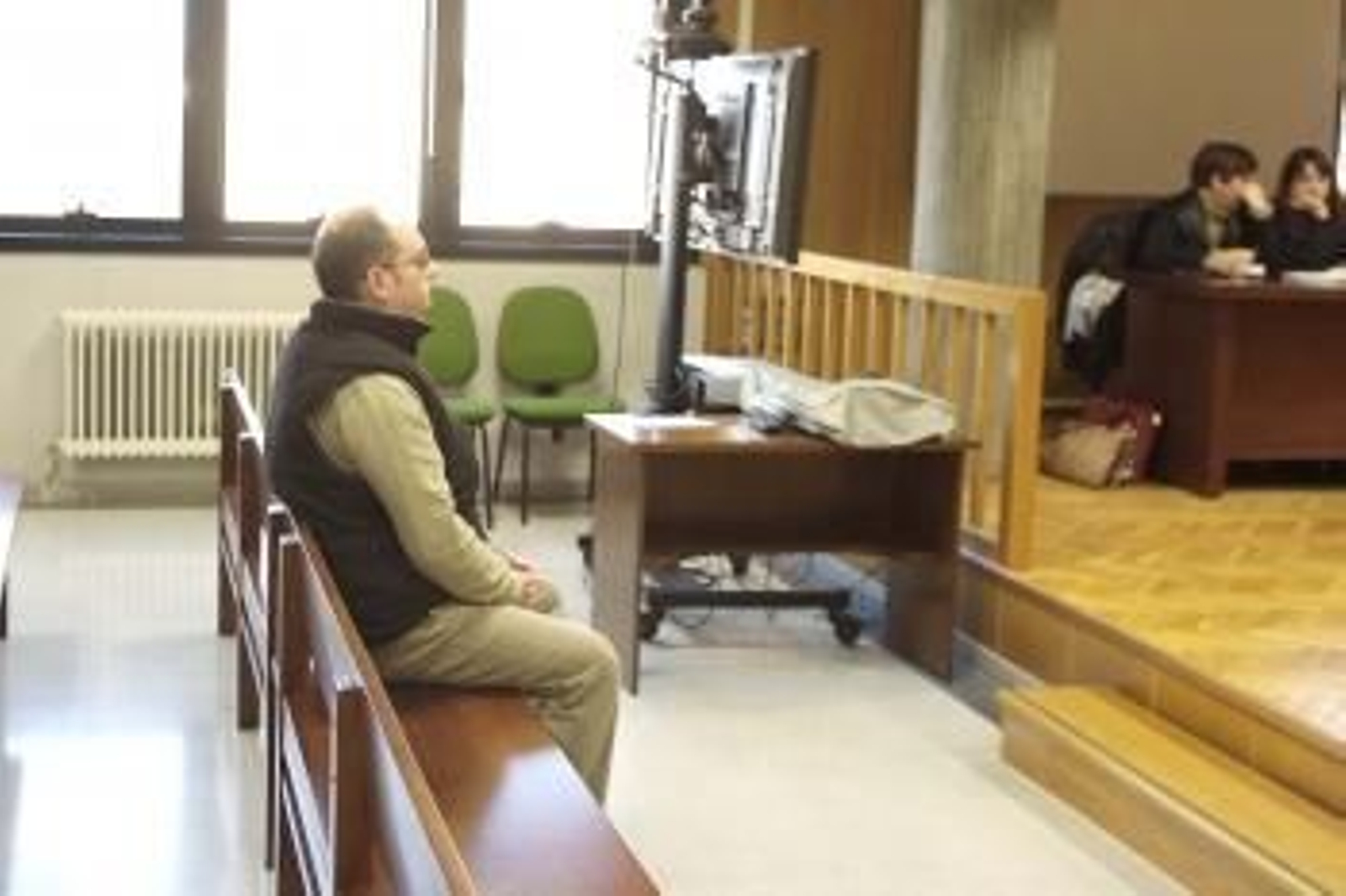 El acusado, durante la vista celebrada el pasado 4 de diciembre en la Audiencia en Vigo.
