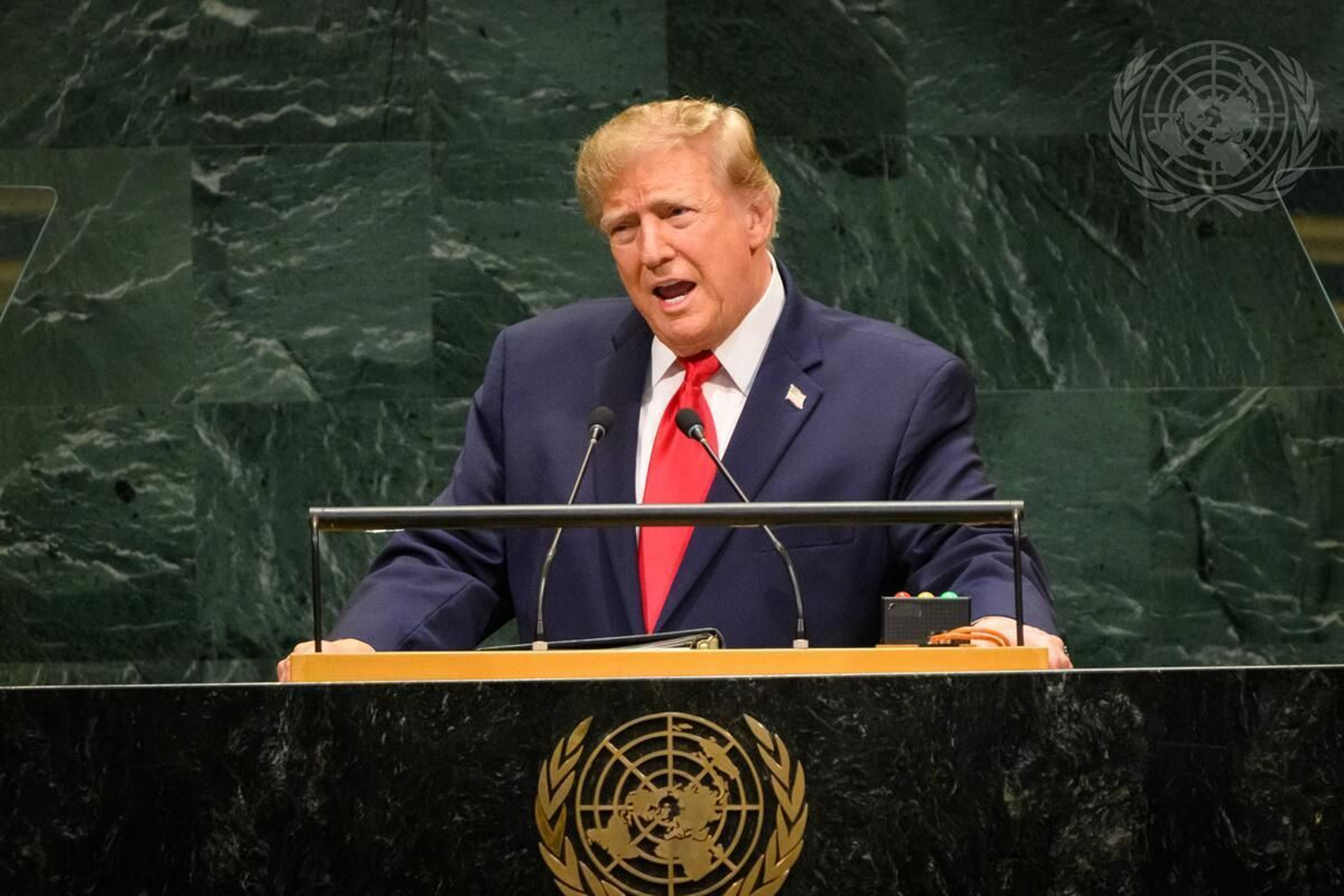 El presidente de Estados Unidos, Donald Trump, interviene ante la Asamblea de la ONU