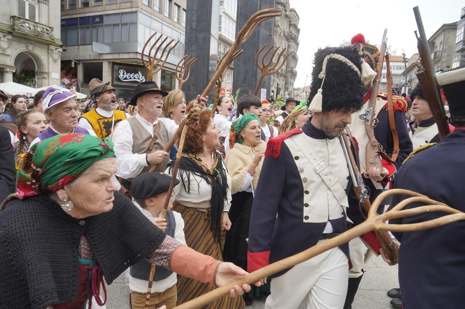 Representación de la Reconquista de Vigo 2024.