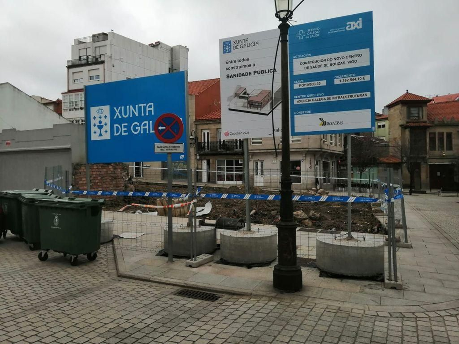 El centro de salud de Bouzas, en obras