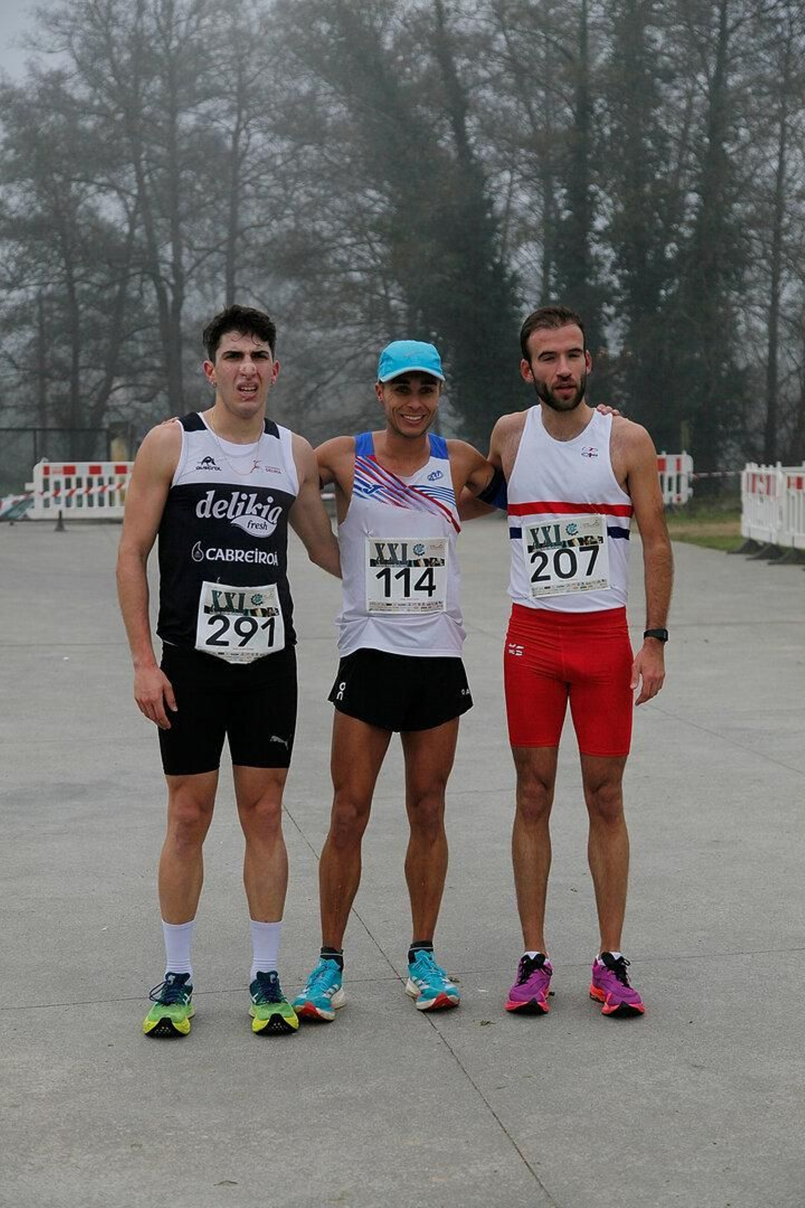 Denis, Pablo y Jorge formaron el podio de honor en el cuadro masculino.