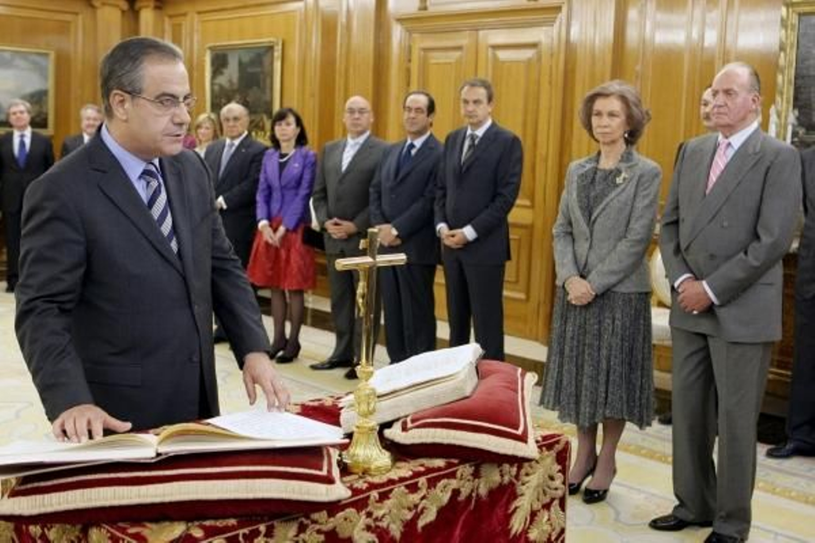 Celestino Corbacho, durante su toma de posesión.