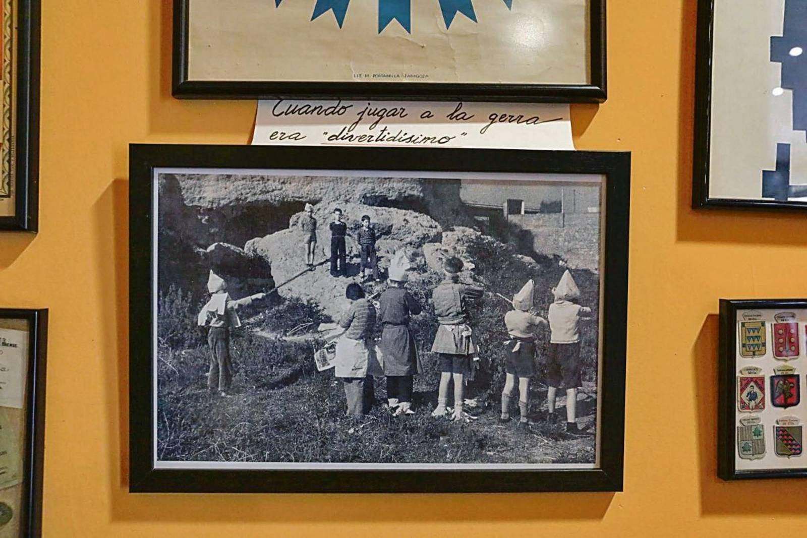 Terrible foto con comentario del coleccionista.