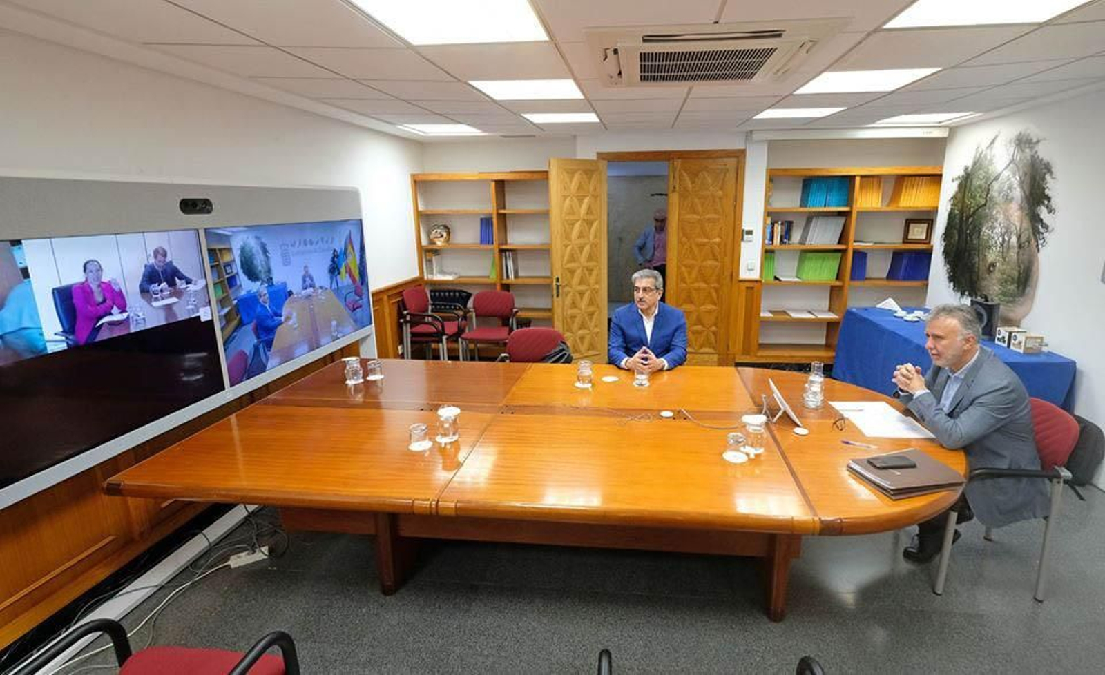 Canarias presidente y vicepresidente web