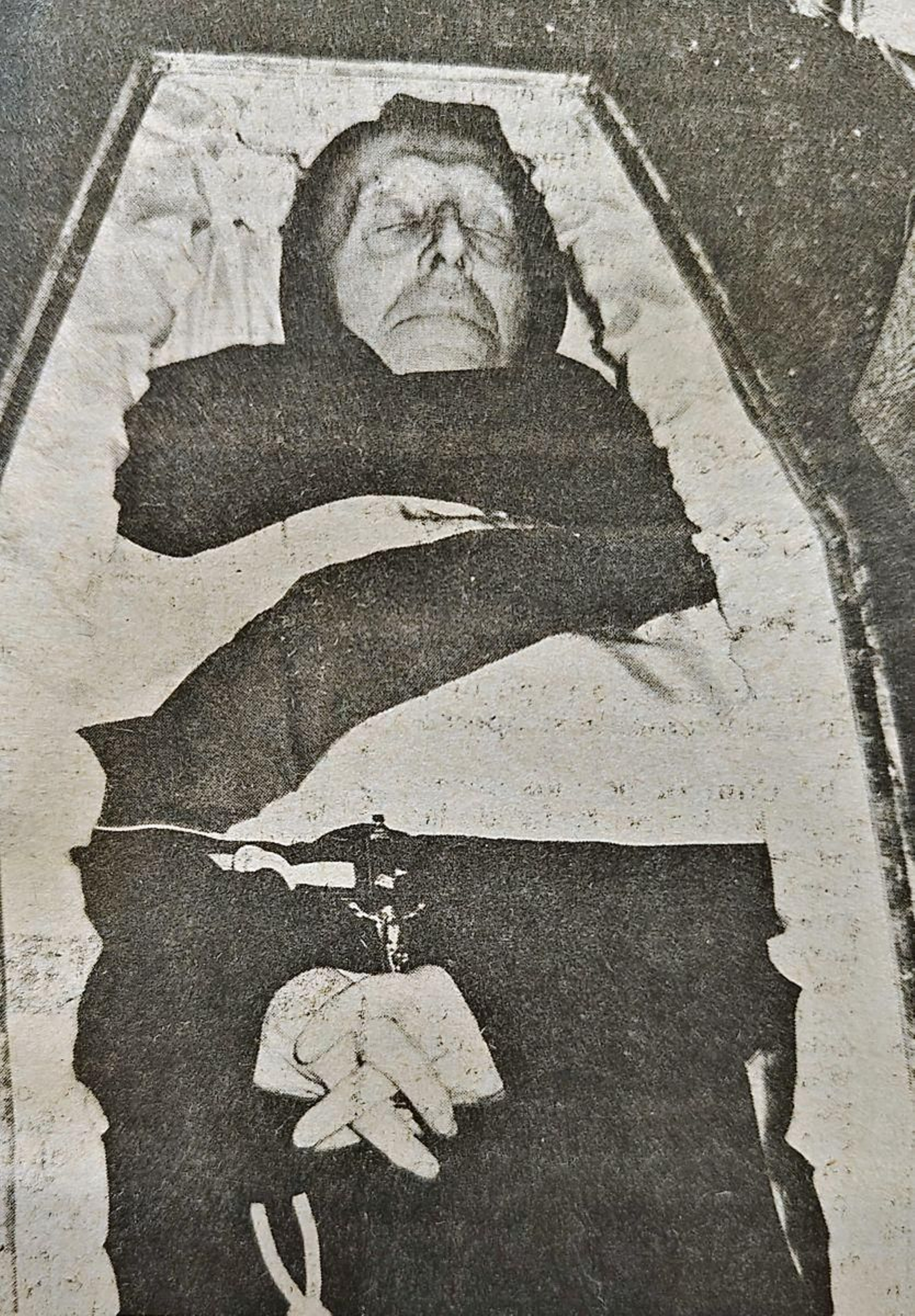 Don Ramón Otero Pedrayo en su lecho de muerte.