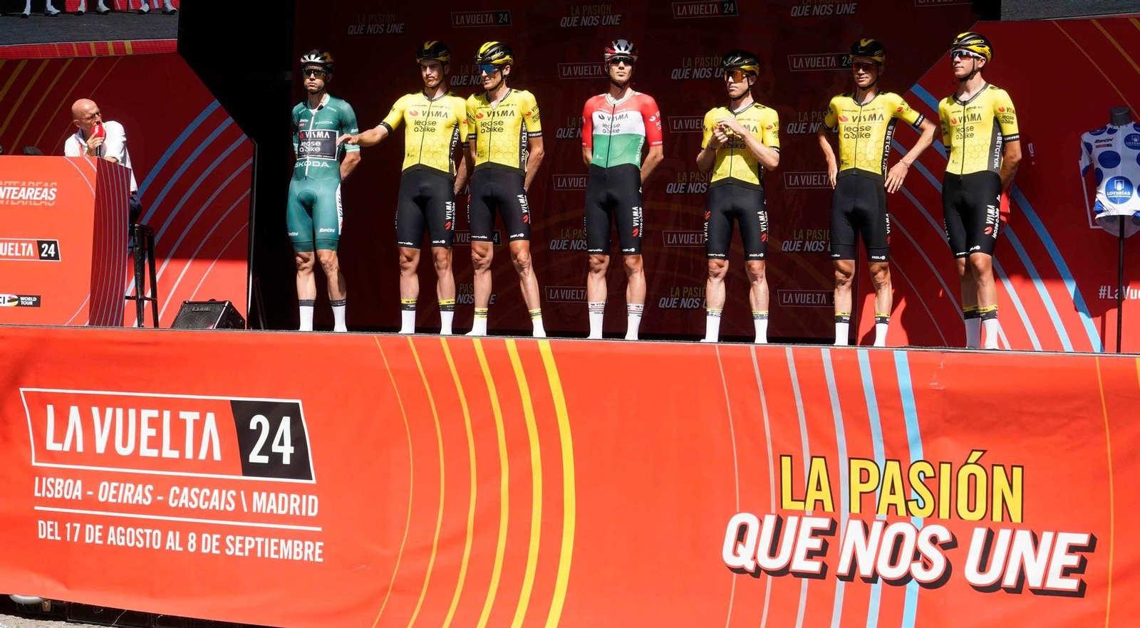 Participantes en la décima etapa de La Vuelta a España.