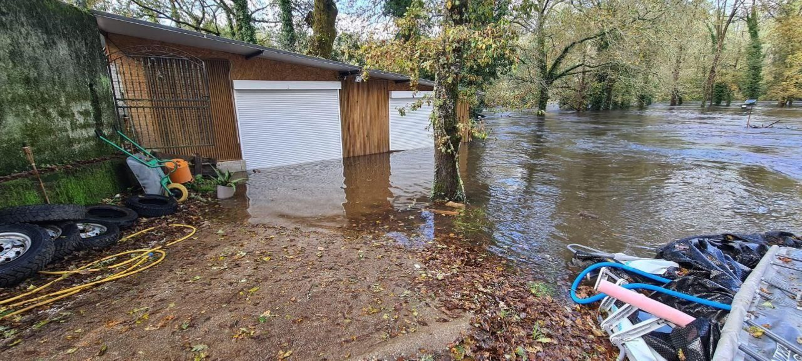 Inundaciones en Salvaterra do Miño.