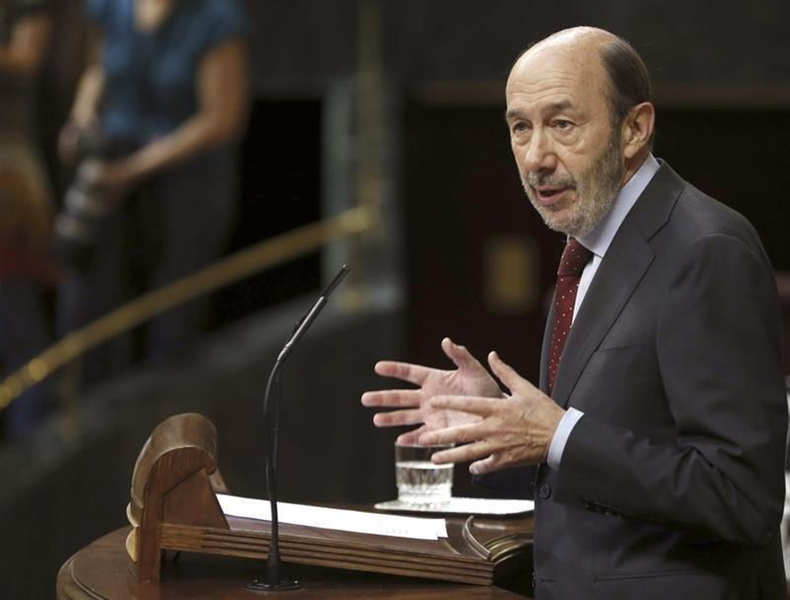 El líder del PSOE, Alfredo Pérez Rubalcaba