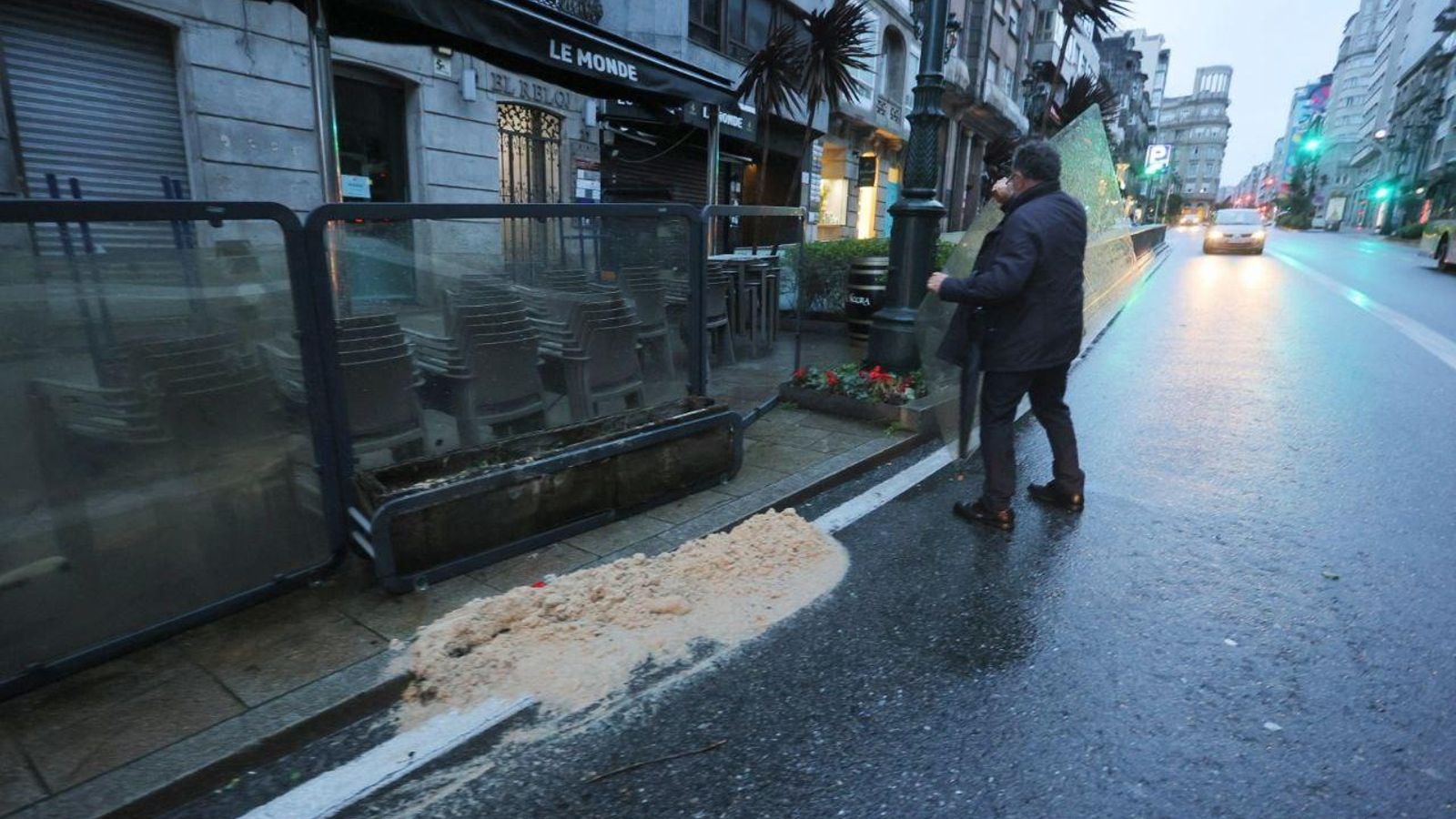 GALERÍA | Los estragos de la borrasca Herminia en Vigo