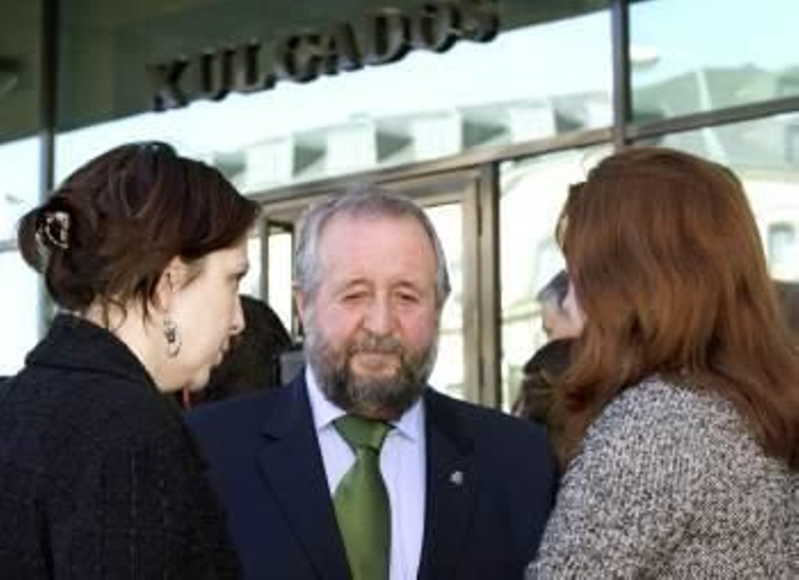 López Orozco, a las puertas de los juzgados de Lugo, en marzo. (Foto: ELISEO TRIGO)