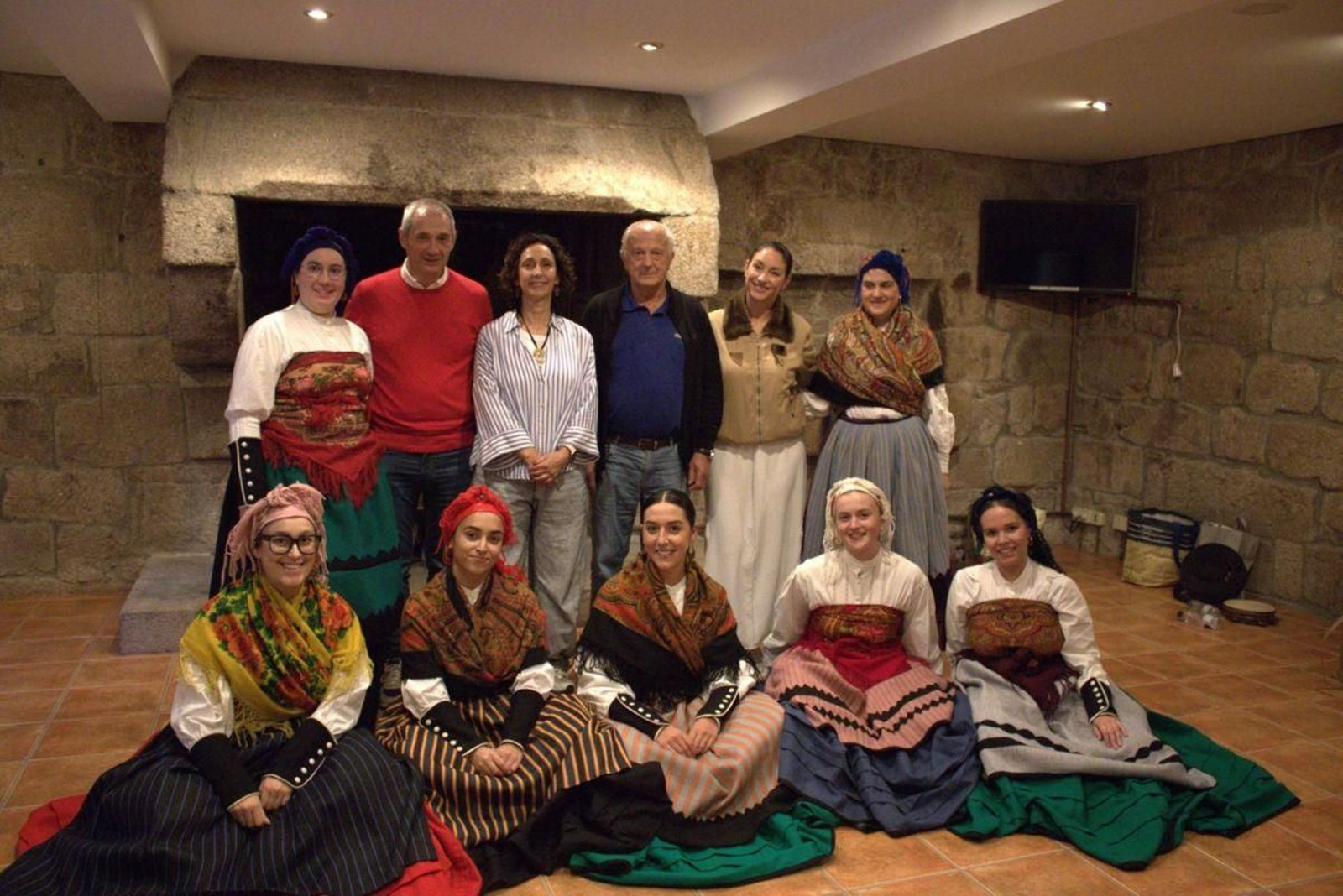 El presidente de Adercou, Manuel Seoane, en un acto de potenciación de la música del rural en Esgos.
