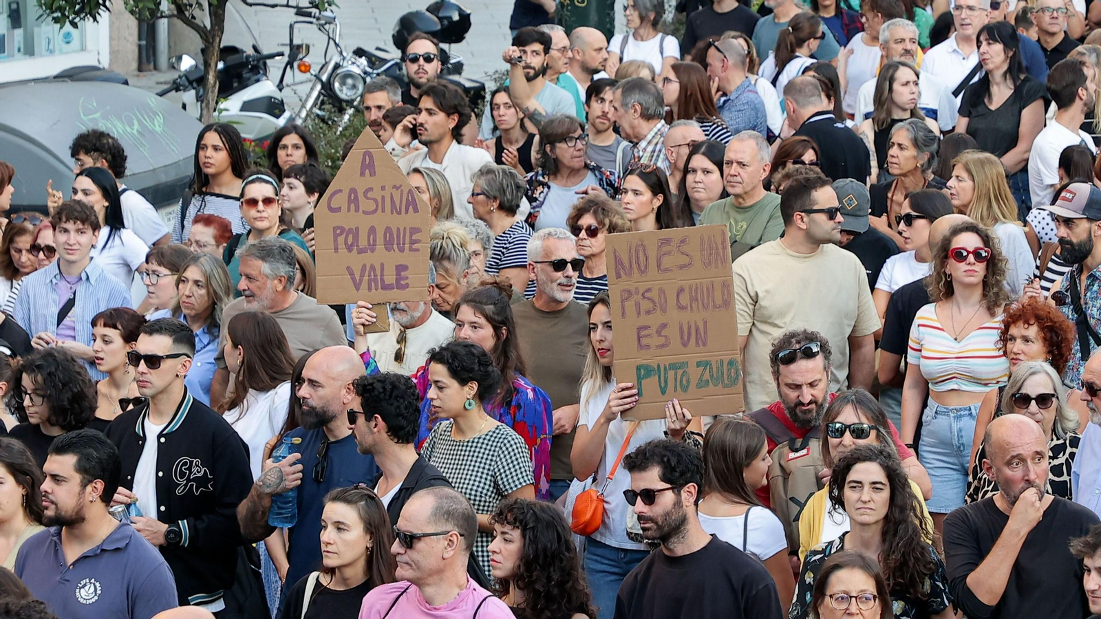 Manifestación por la vivienda celebrada el pasado sábado en Vigo.