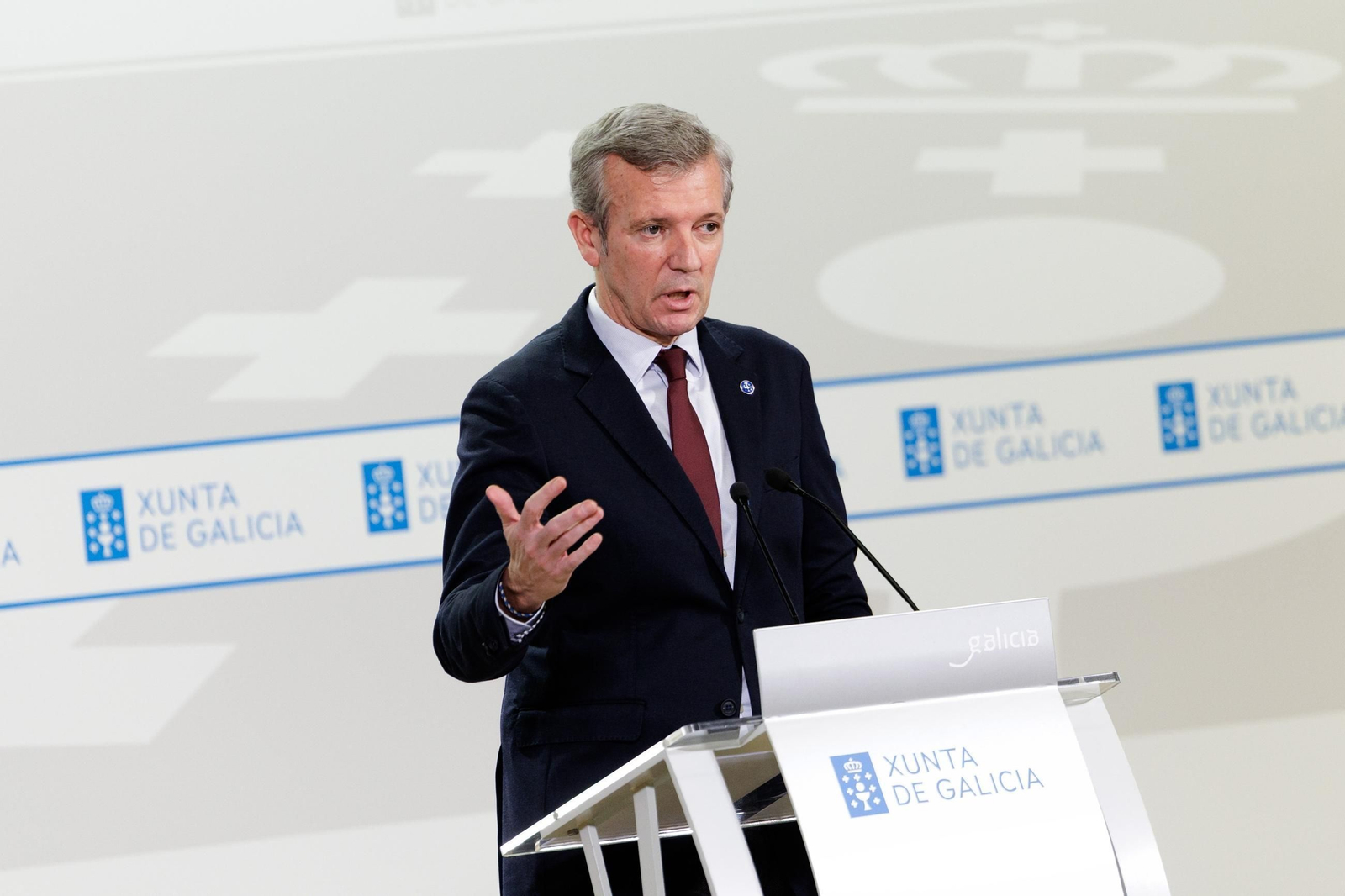 Alfonso Rueda tras el Consello de la Xunta de este lunes