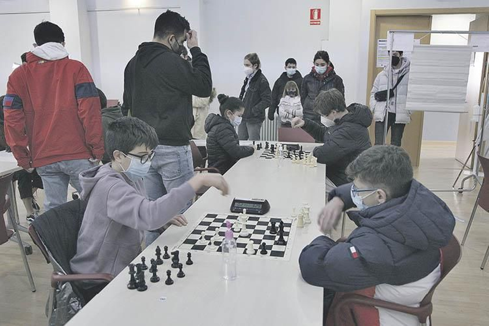 Instantes finales de una de las disputadas partidas.