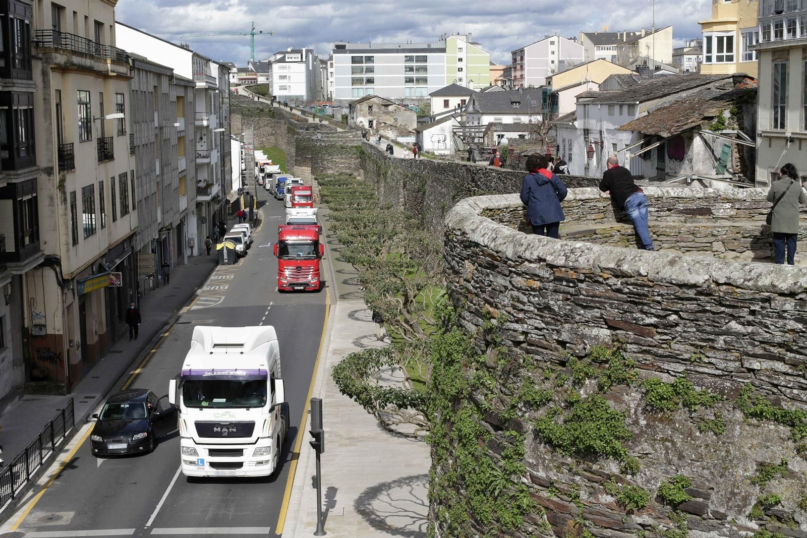 Imagen de archivo de la Muralla de Lugo.
